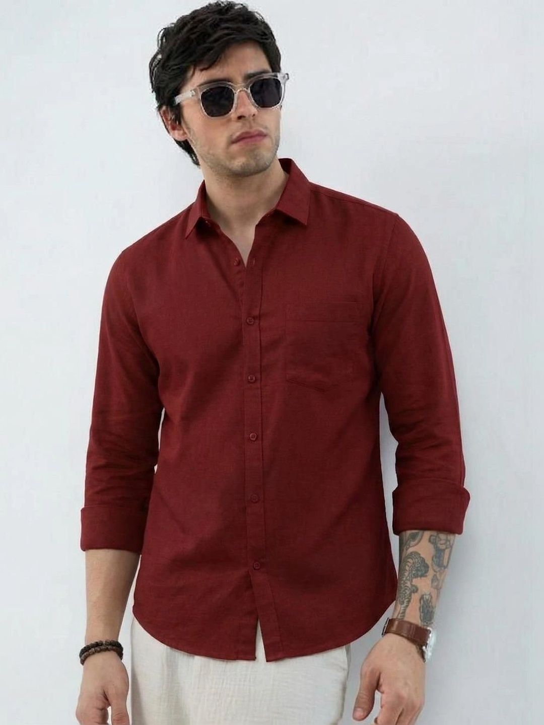 NEW-18 Men Standard Casual Shirt
