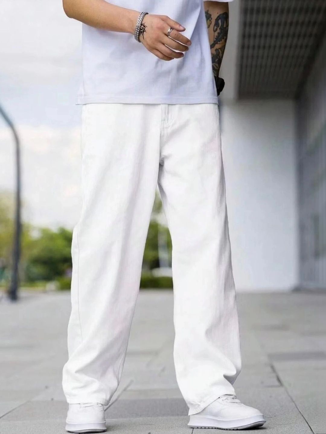 UNIFAV FASHION Men Straight Fit Mid-Rise Jeans