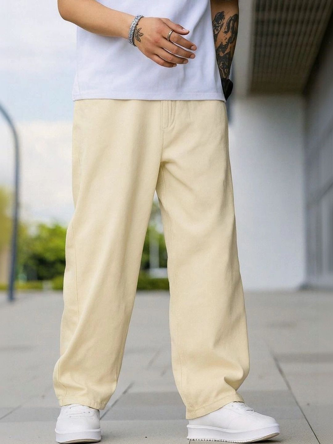 UNIFAV FASHION Men Straight Fit Mid-Rise Jeans