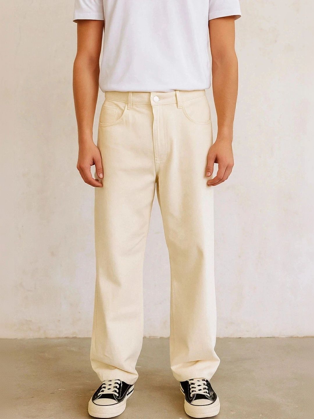 UNIFAV FASHION Men Boyfriend Fit Mid-Rise Jeans