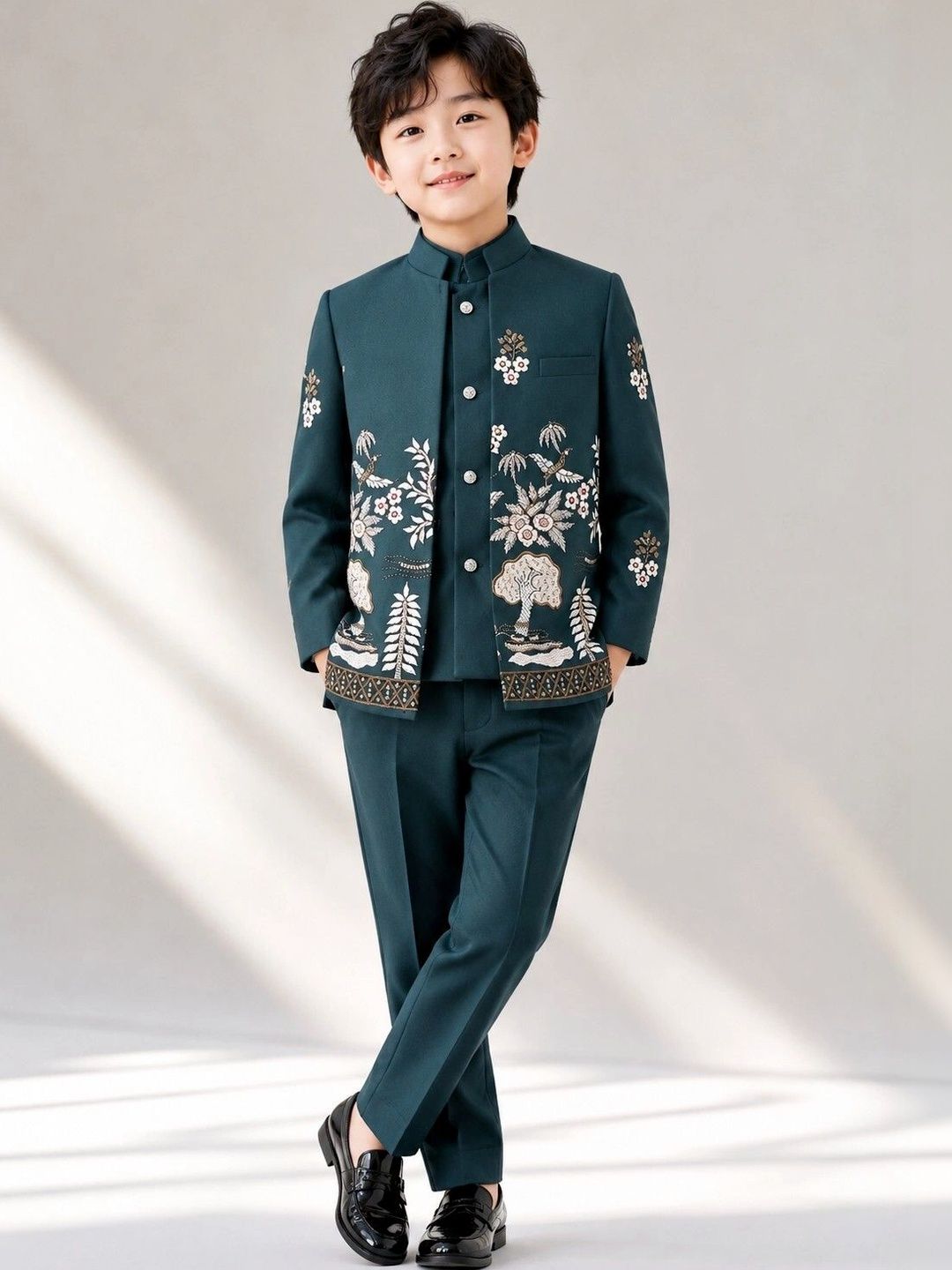 Elite Trend Traders ELITE TRENDZZ Boys Embroidered Sherwani Set
