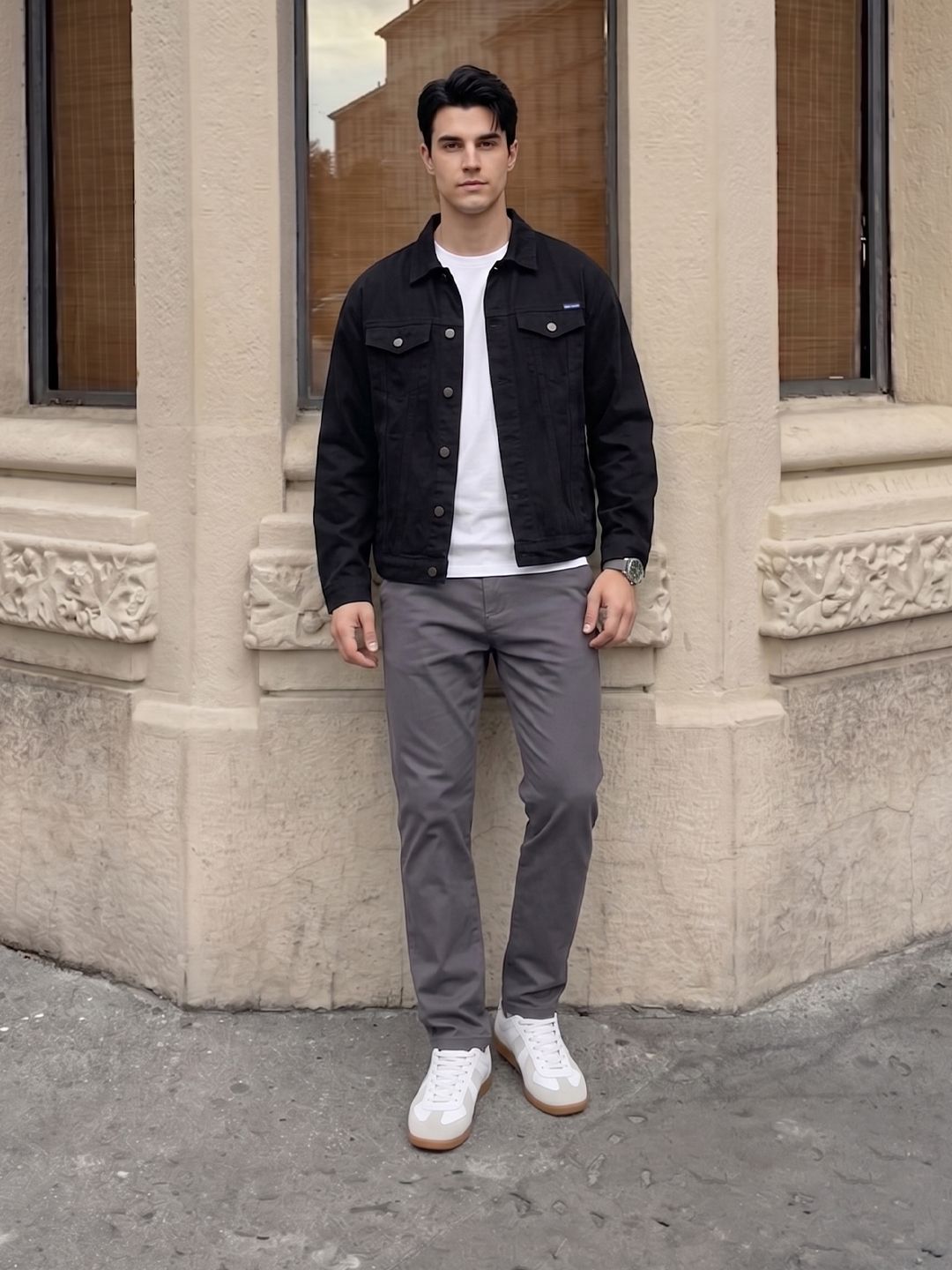 Suo Men Denim Jacket