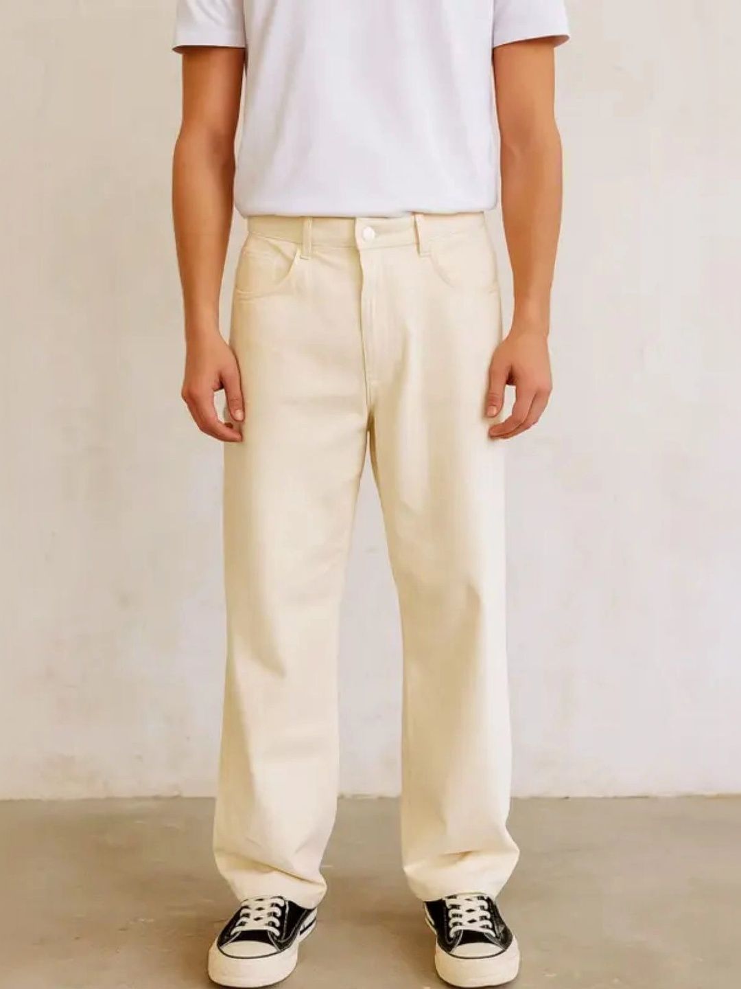 UNIFAV FASHION Men Straight Fit Mid-Rise Jeans