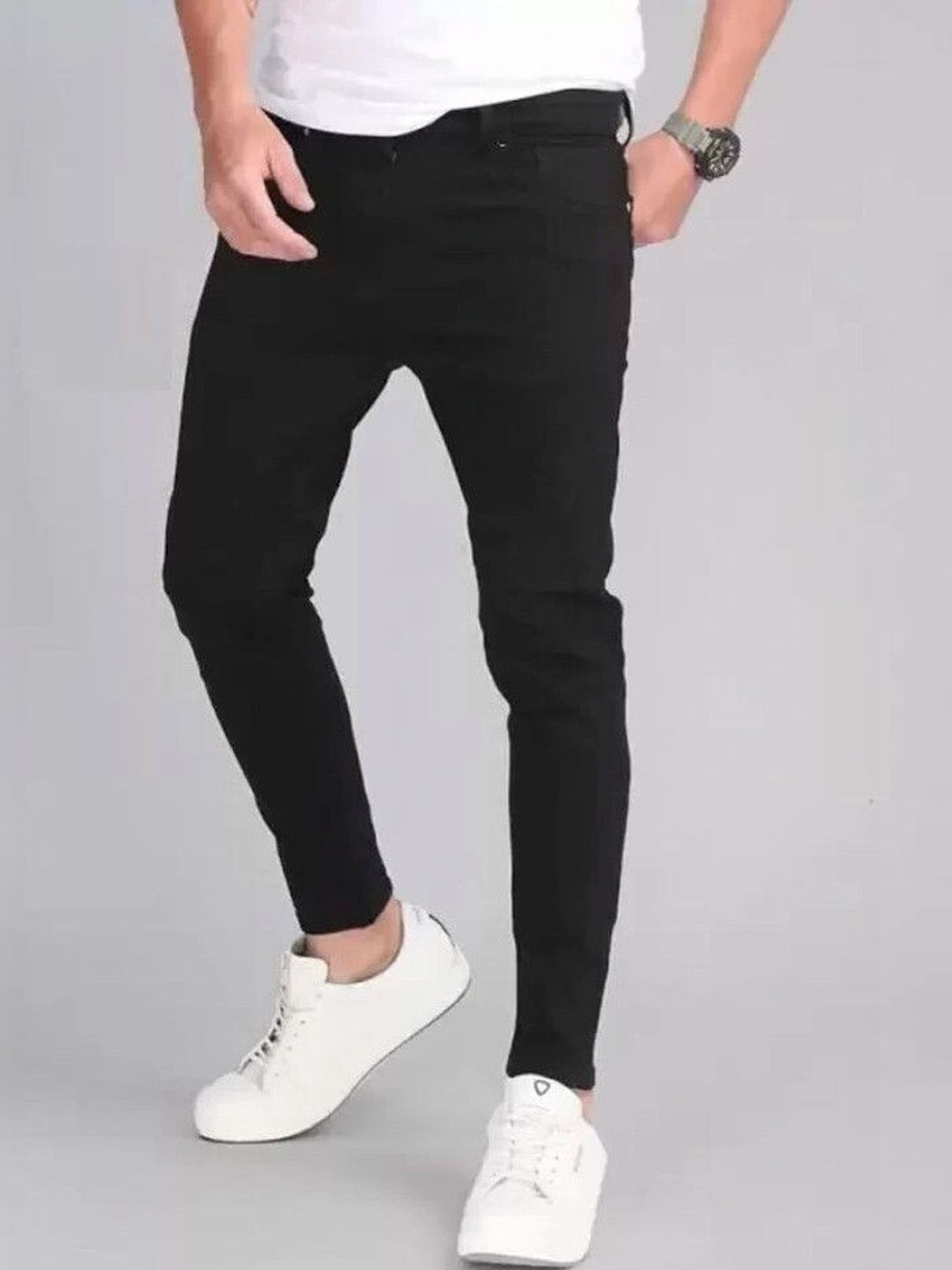 UNIFAV FASHION Men Boyfriend Fit Mid-Rise Jeans
