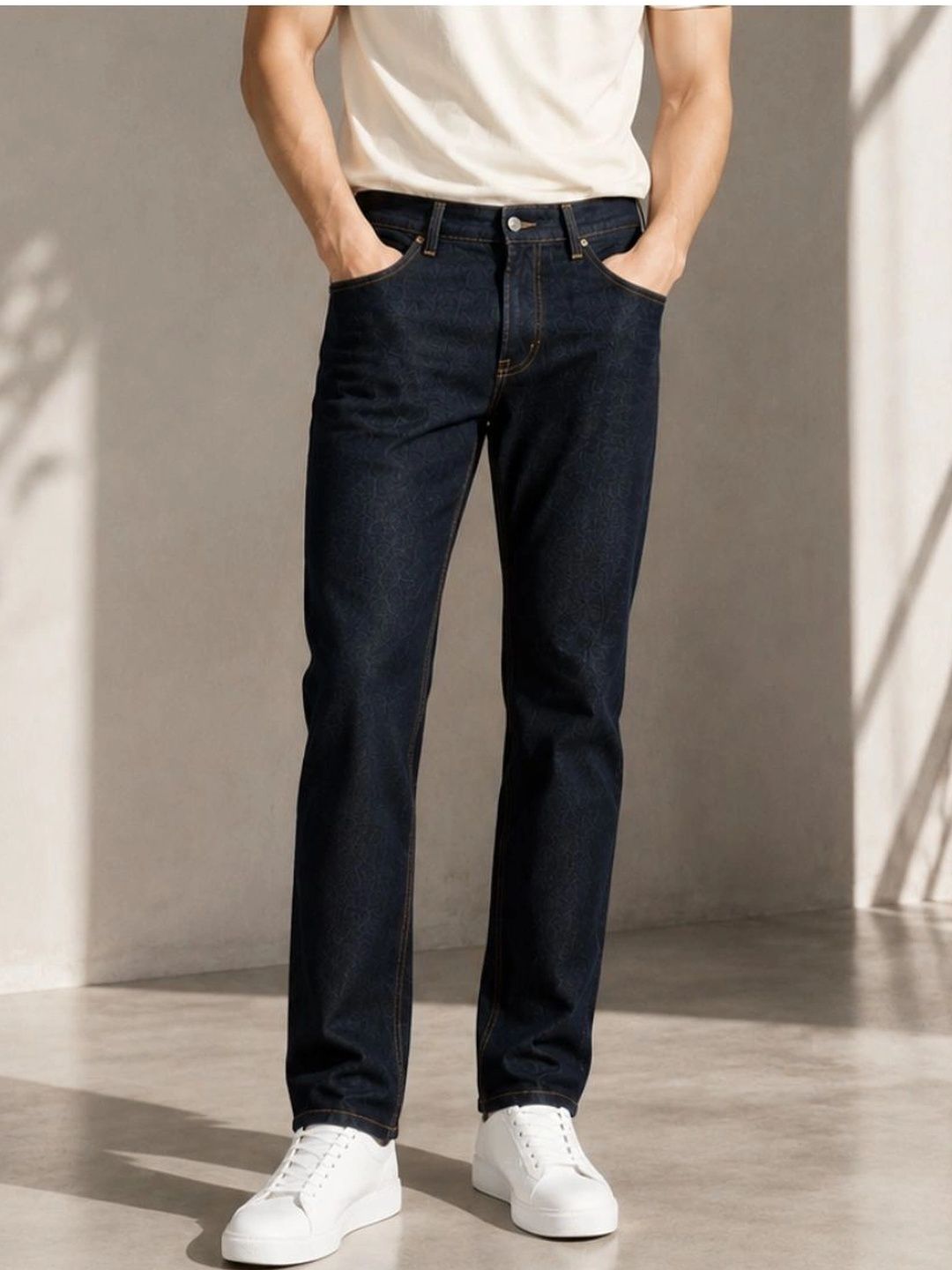 ZUSH Men Straight Fit Mid-Rise Stretchable Jeans