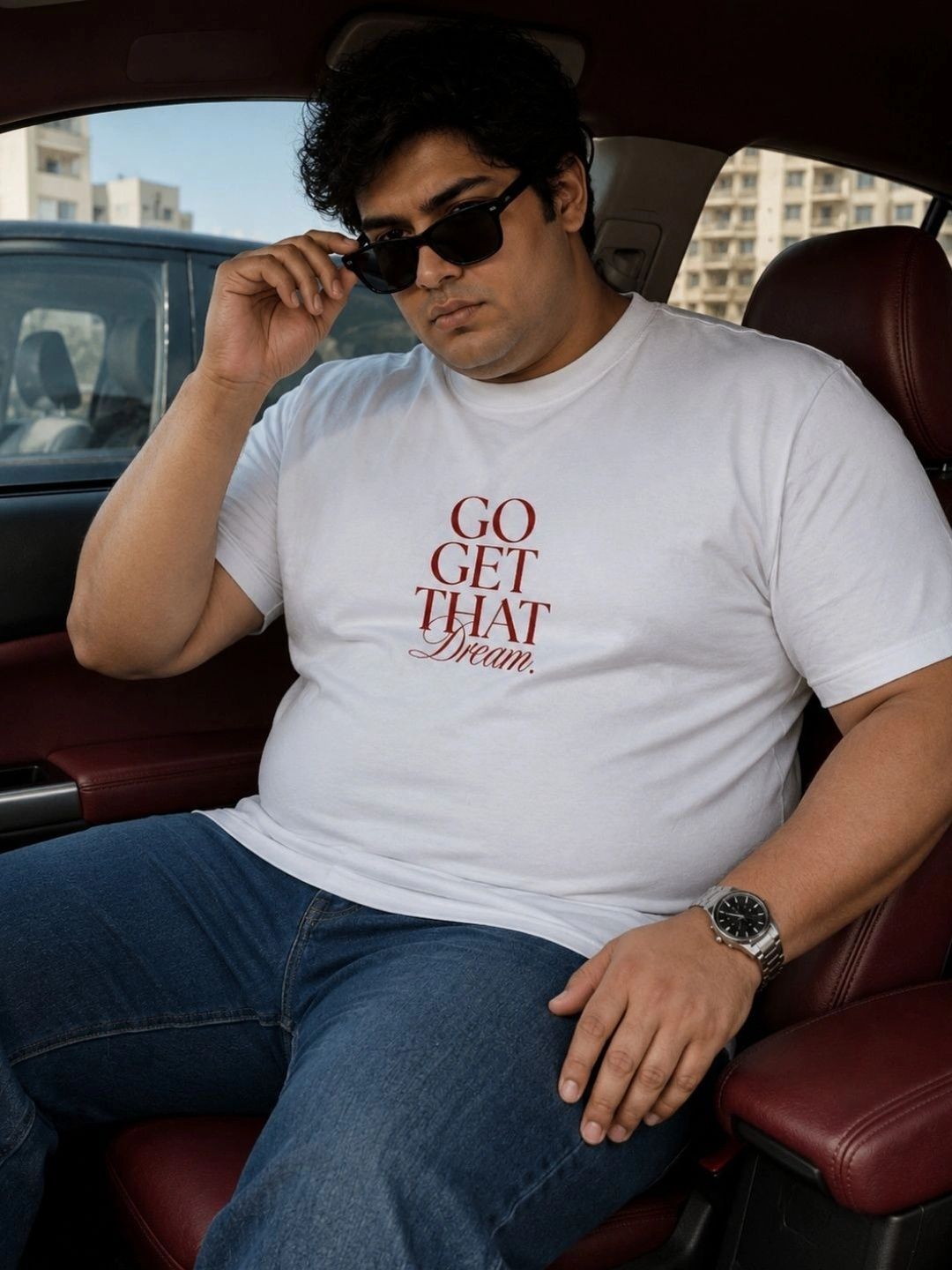 Sztori Men Typography Printed T-shirt