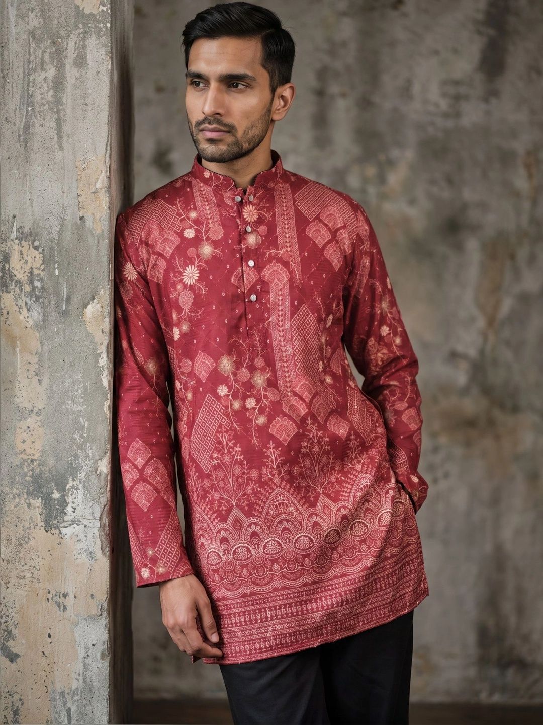 Jompers Men Ethnic Motifs Printed Kurta
