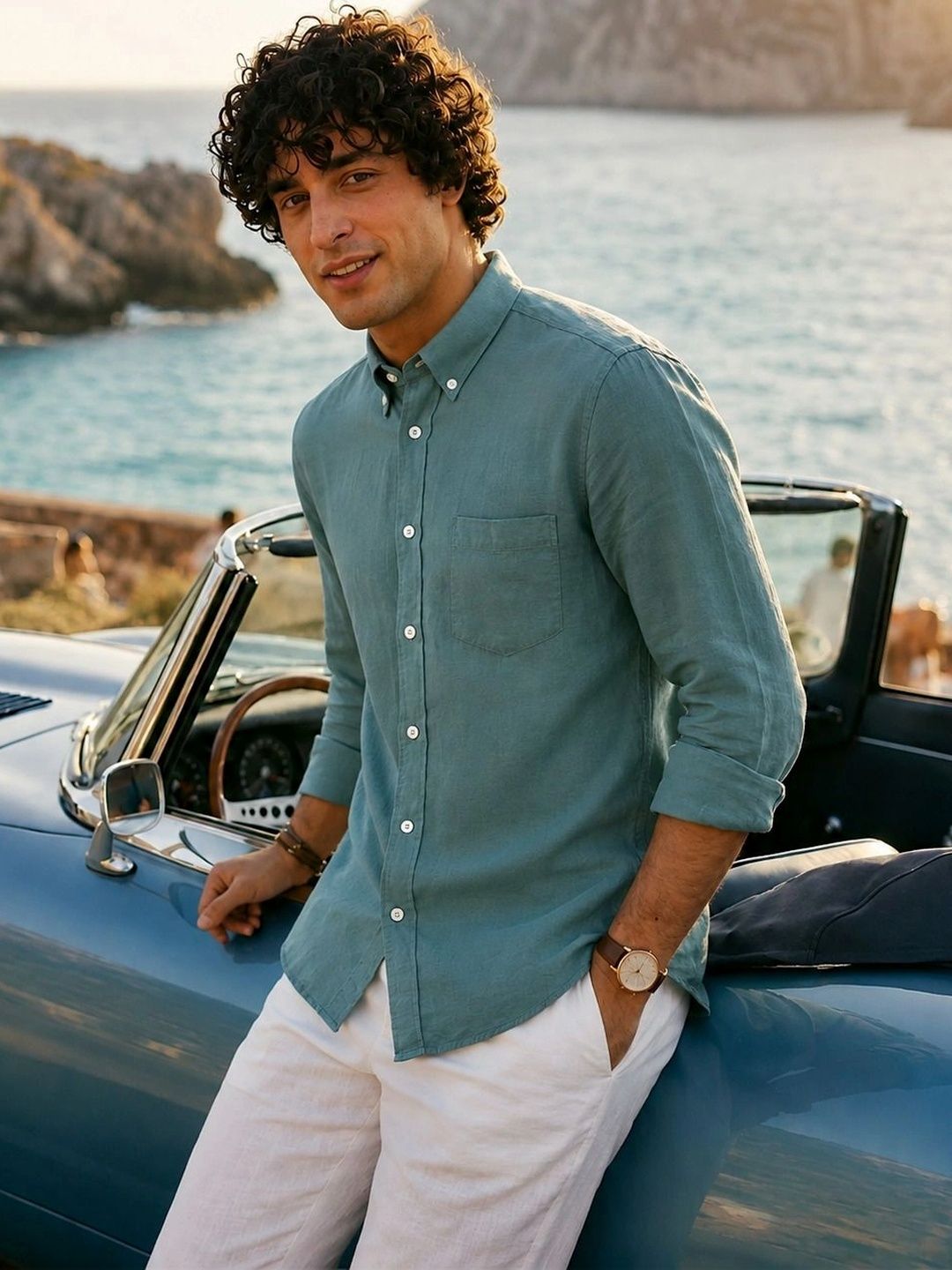 HERE&NOW Men Standard Slim Fit Casual Shirt