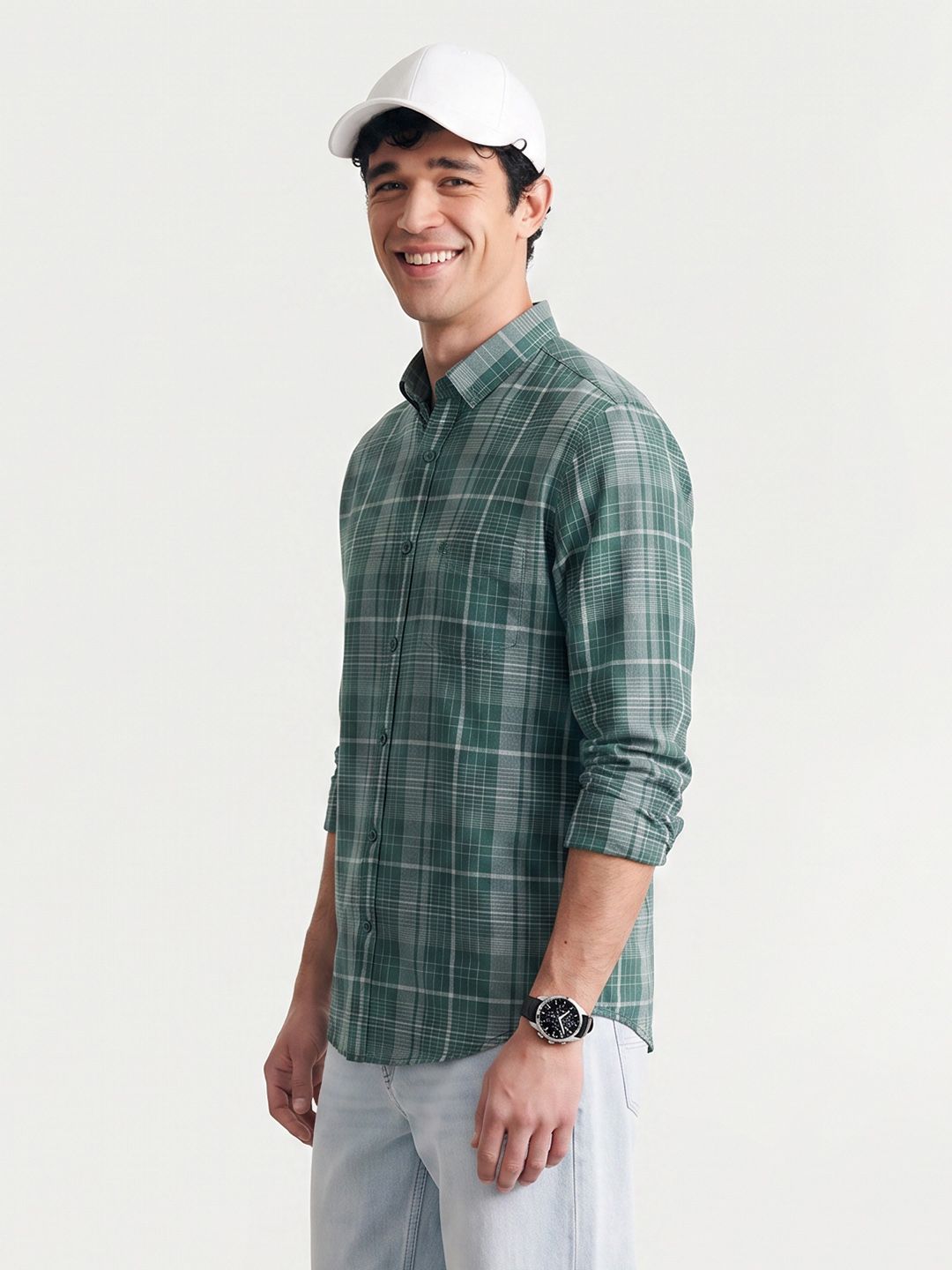 Mast & Harbour Tartan Checks Checked Casual Shirt