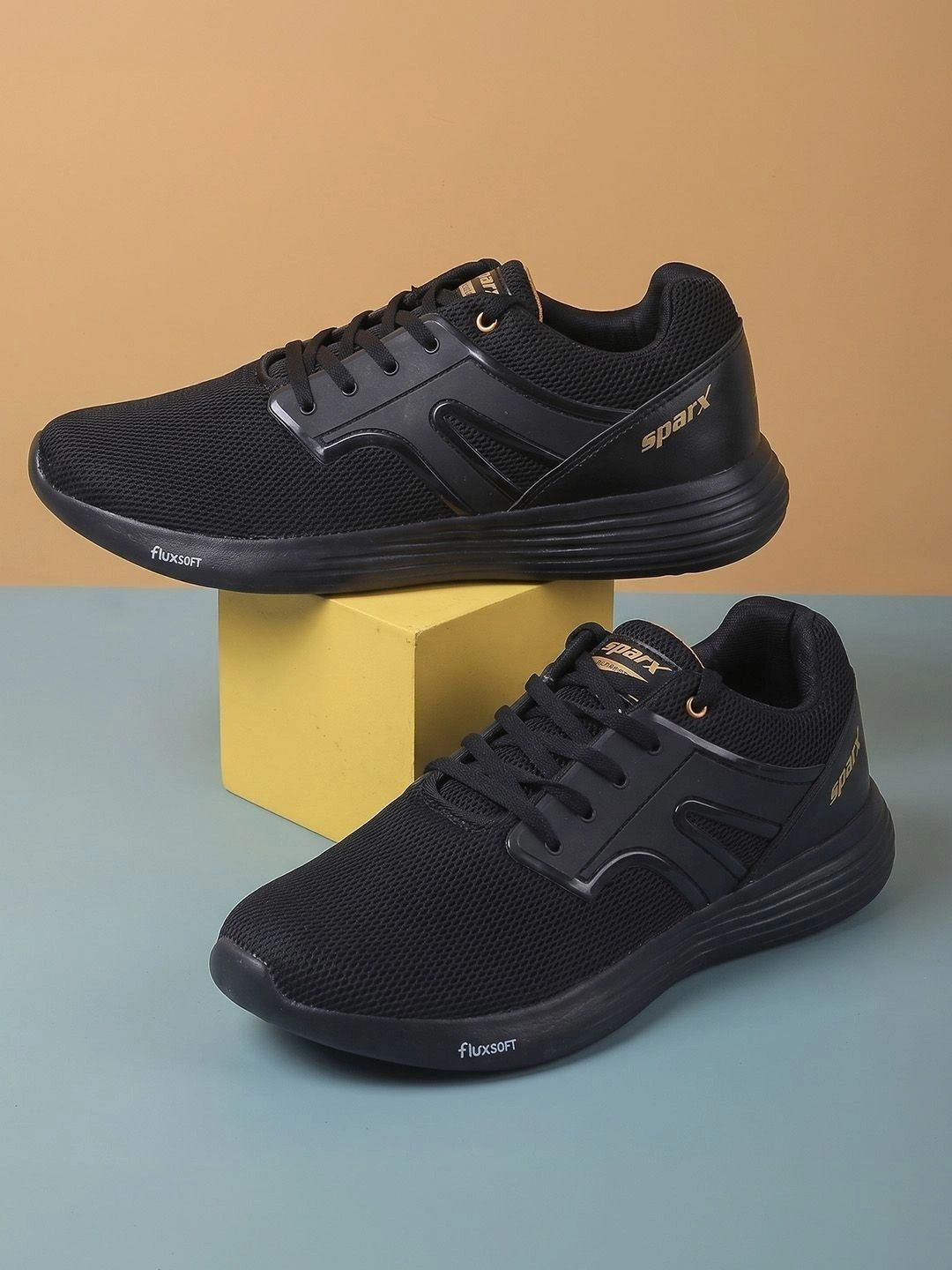 Sparx Men Black Textile Running Non-Marking Shoes