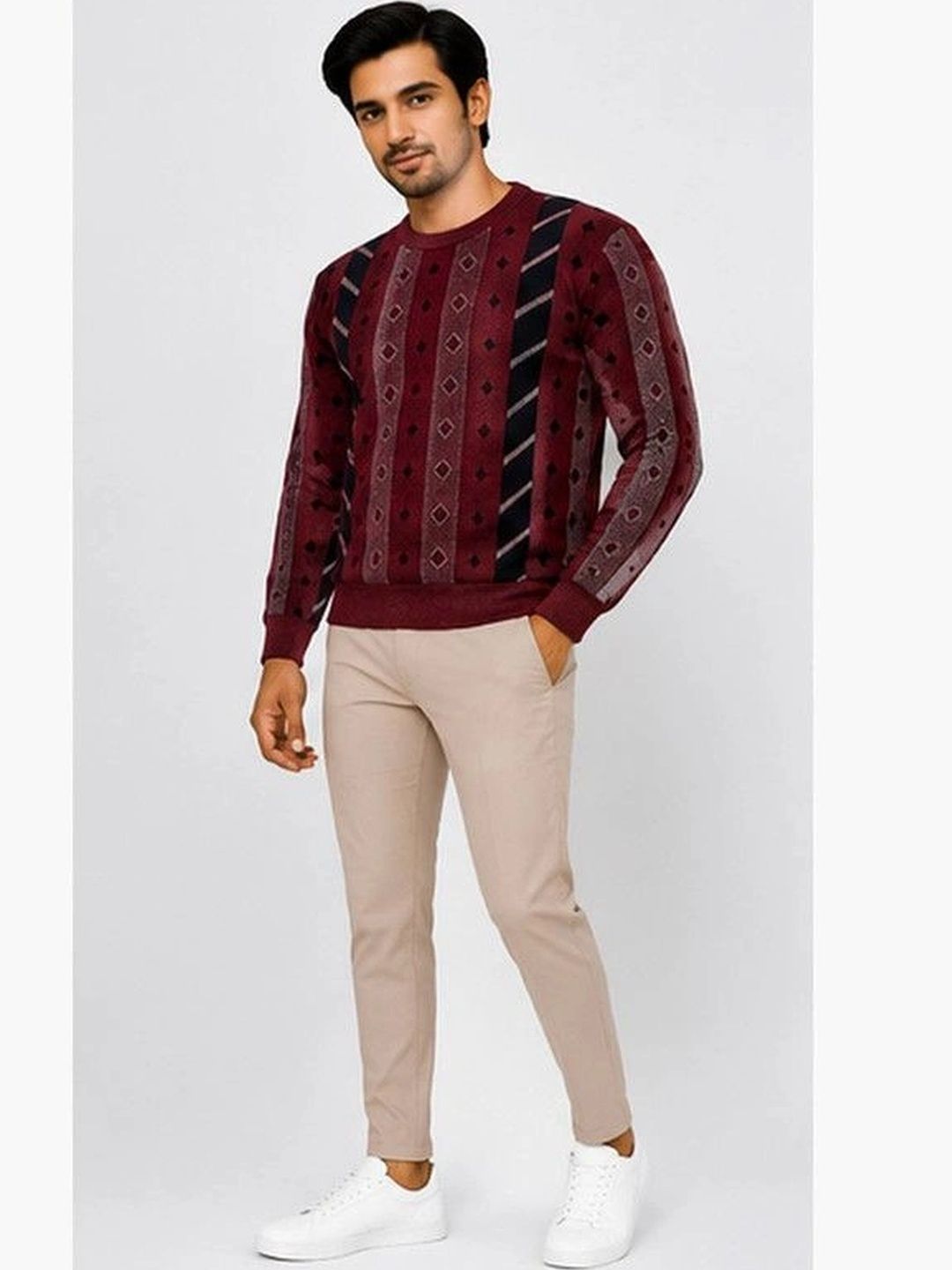 Grand Line Men Printed Pullover