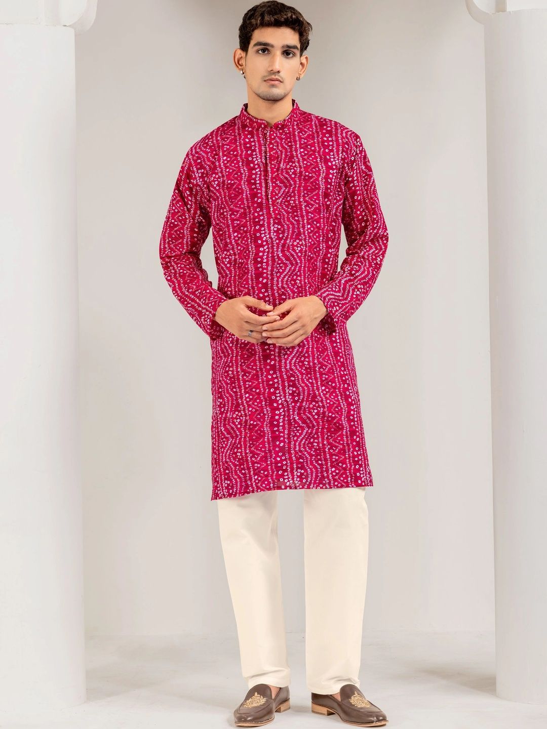 ADHIRAJAN Men Ethnic Motifs Printed Kurta