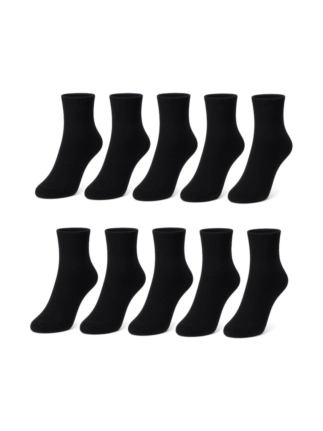 GARUN Unisex Pack of 10 Cotton Ankle Length Socks