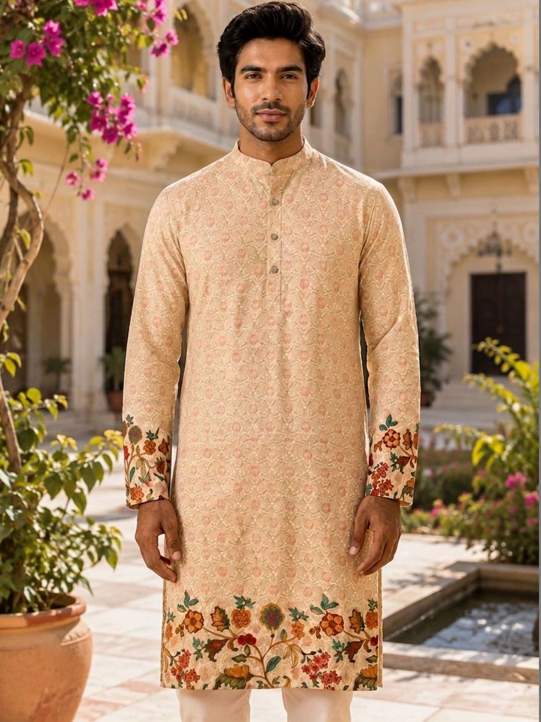 CB-COLEBROOK Men Ethnic Motifs Printed Kurta