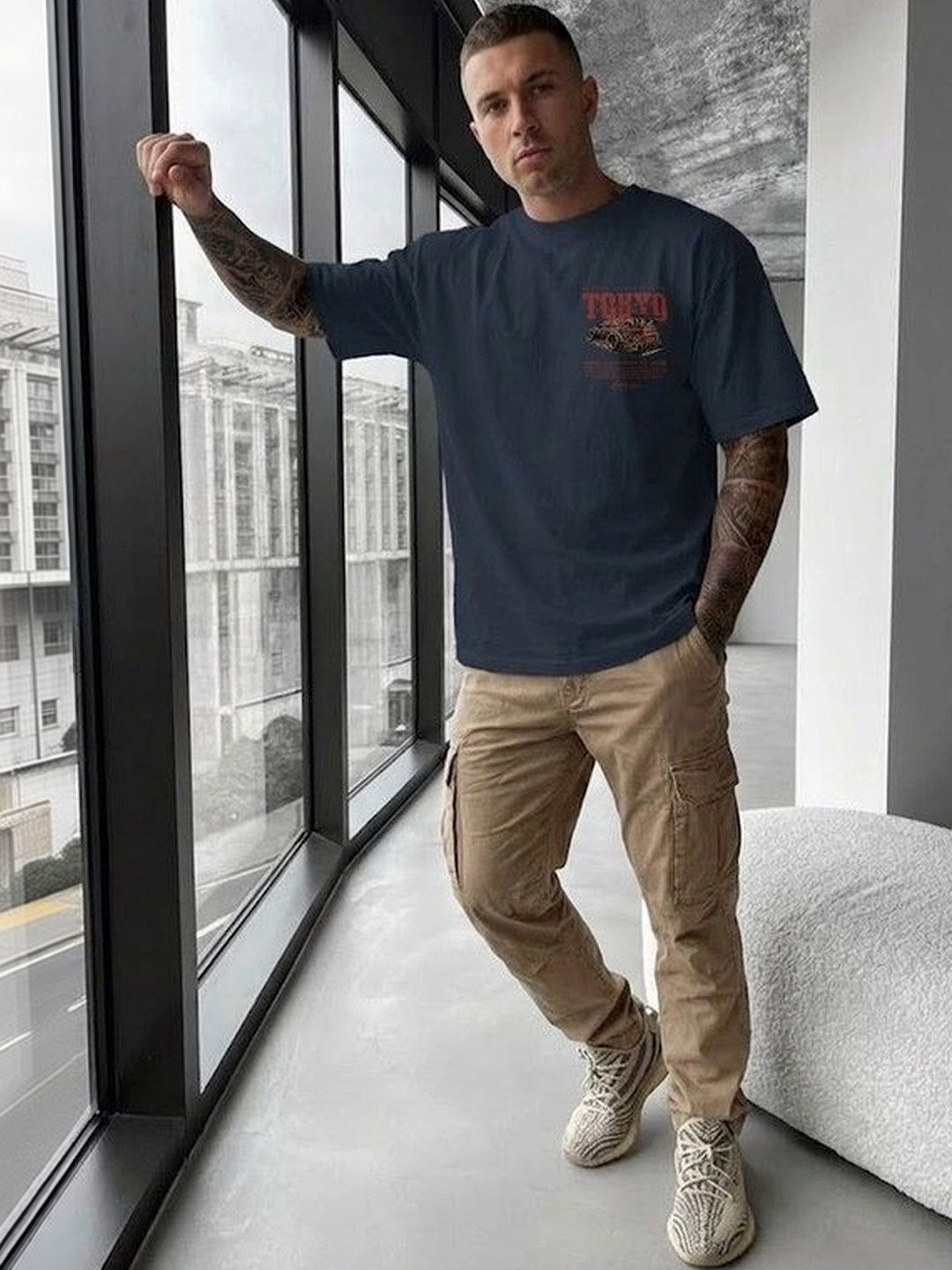 HUMMING TONE Men Printed T-shirt