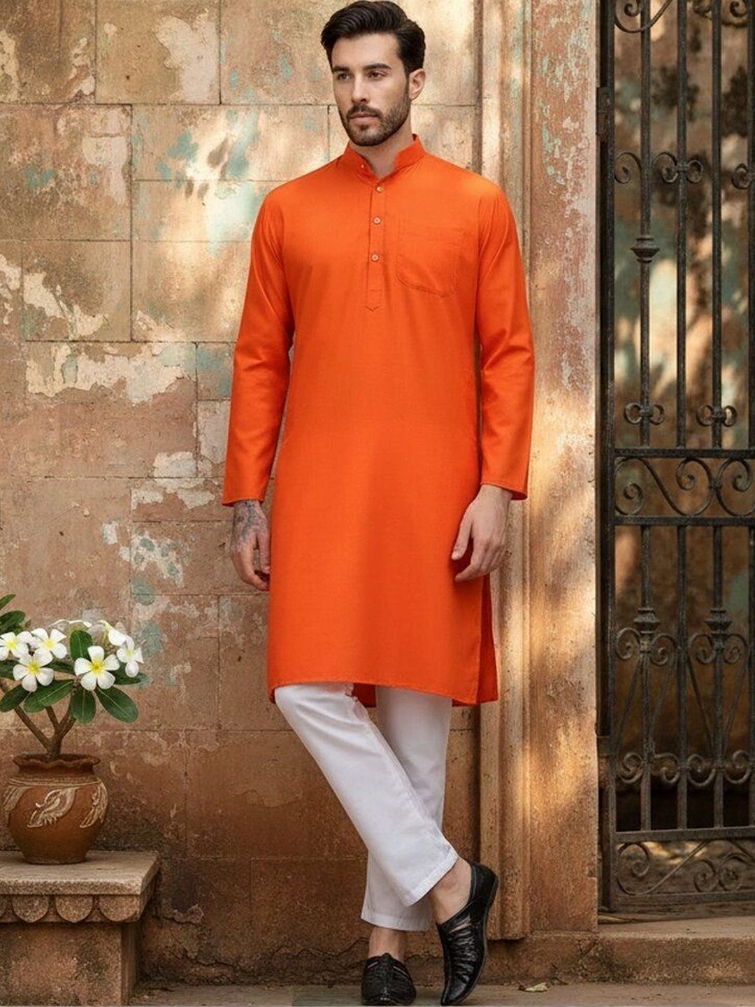 HUZUR Men Kurta