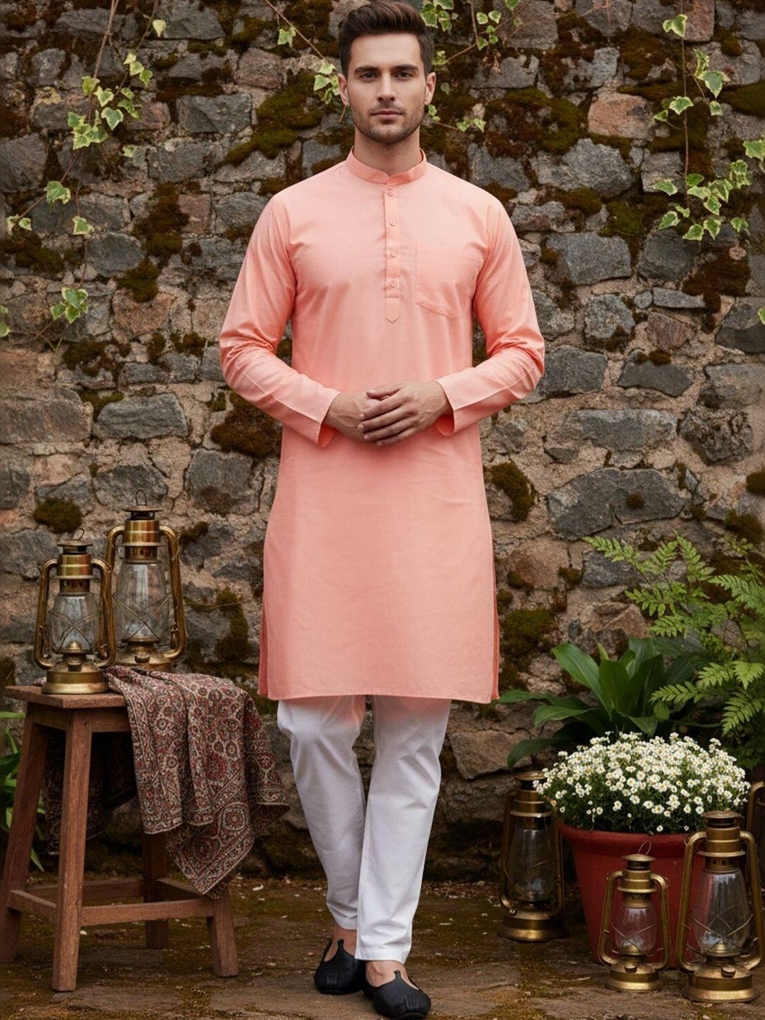 HUZUR Men Kurta