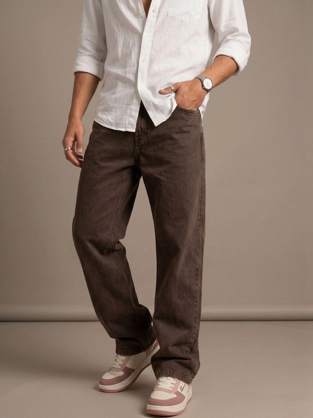 Kook N Keech Men Classic Regular Fit Mid-Rise Stretchable Jeans