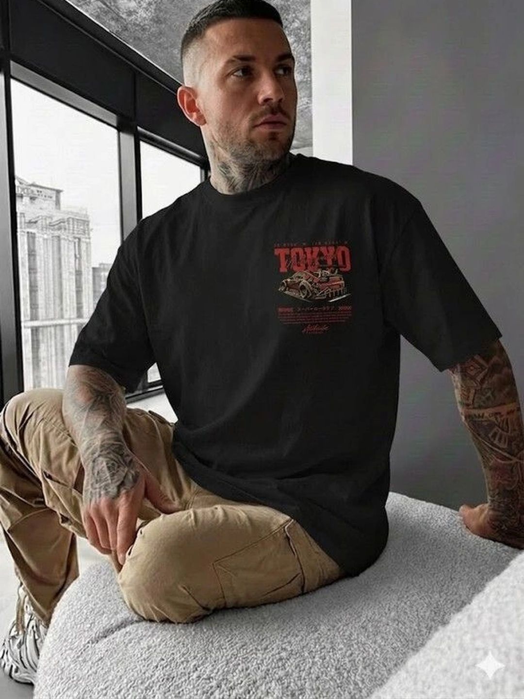 HUMMING TONE Men Typography Printed T-shirt
