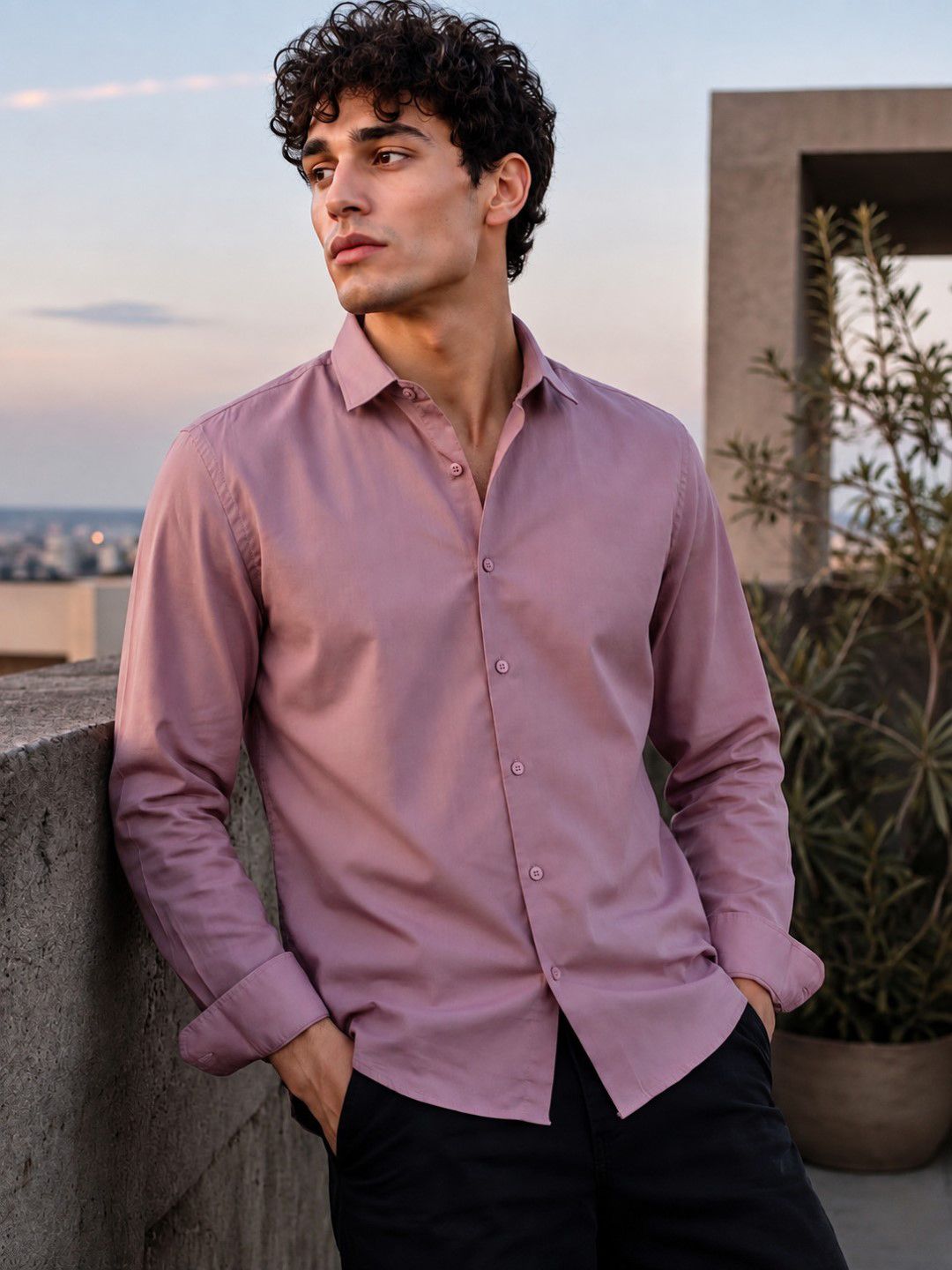 RICH STAG Men Comfort Casual Shirt