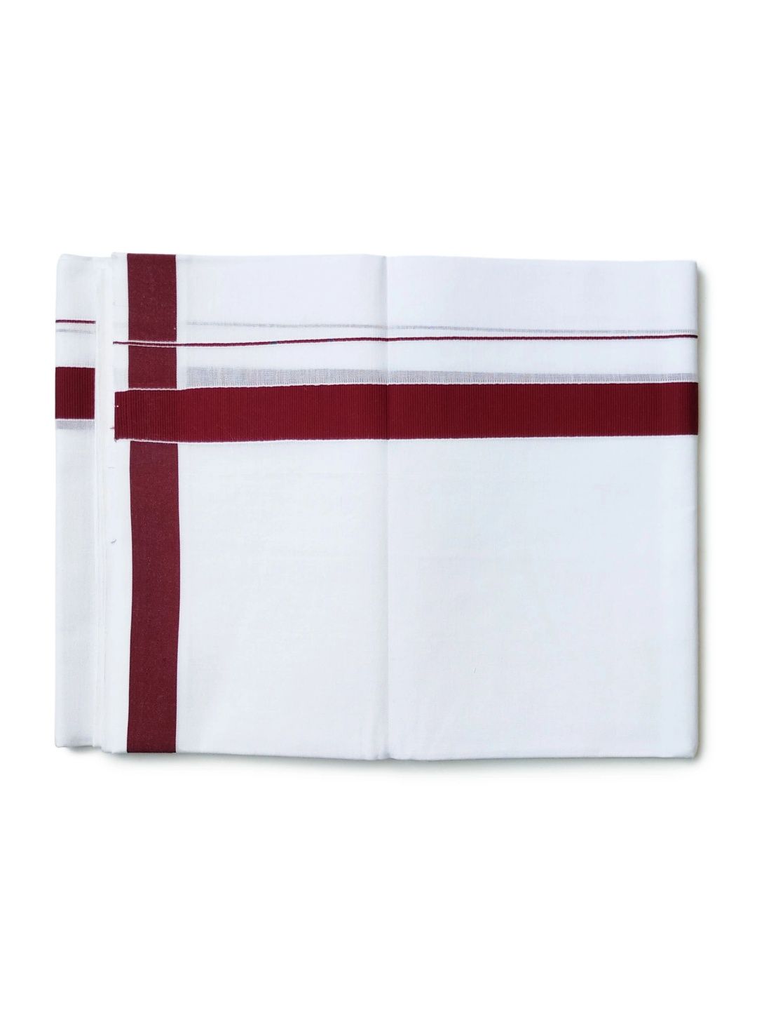 CHITHRA FABRICS Men Striped Cotton Dhoti Dhotis