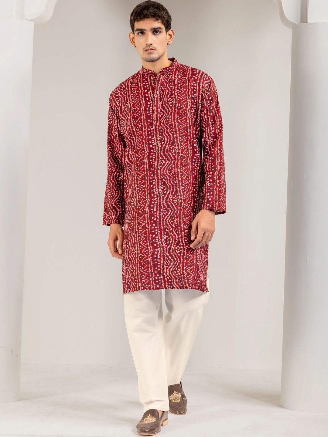 ADHIRAJAN Men Ethnic Motifs Printed Kurta