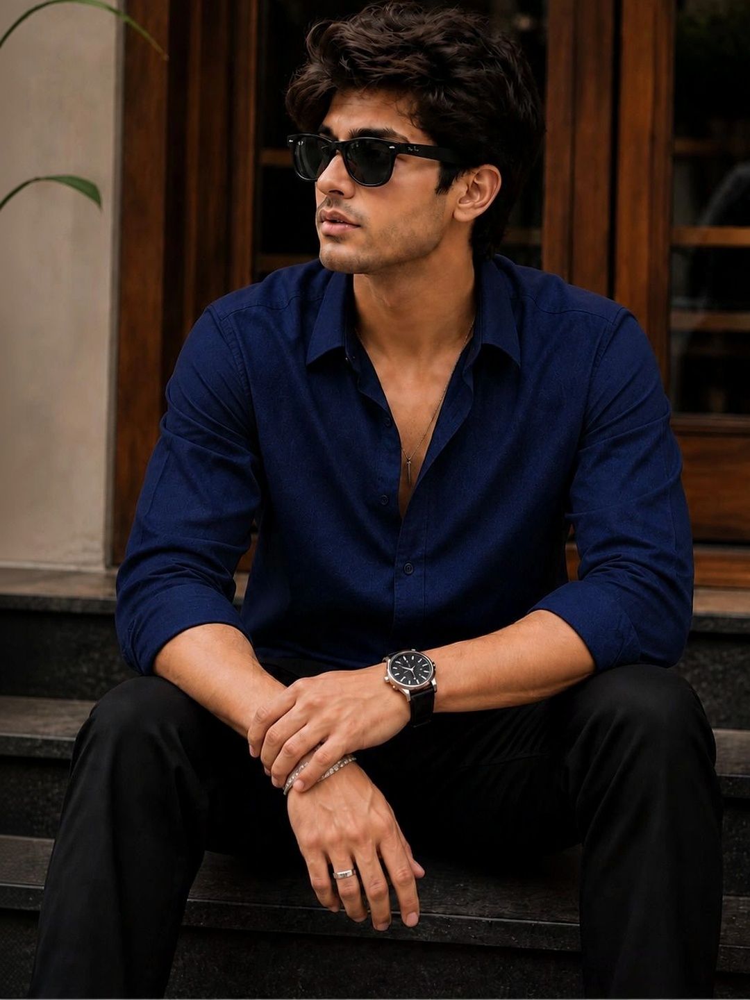 THE BIG ATTIRE Men Classic Casual Shirt