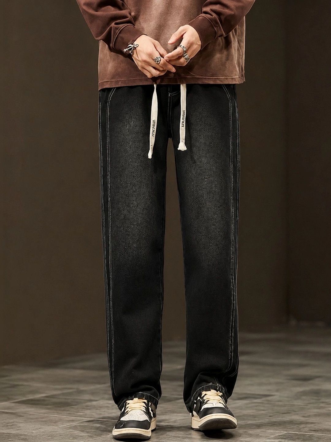MAKPAK Men Jean Jogger Mid-Rise Jeans
