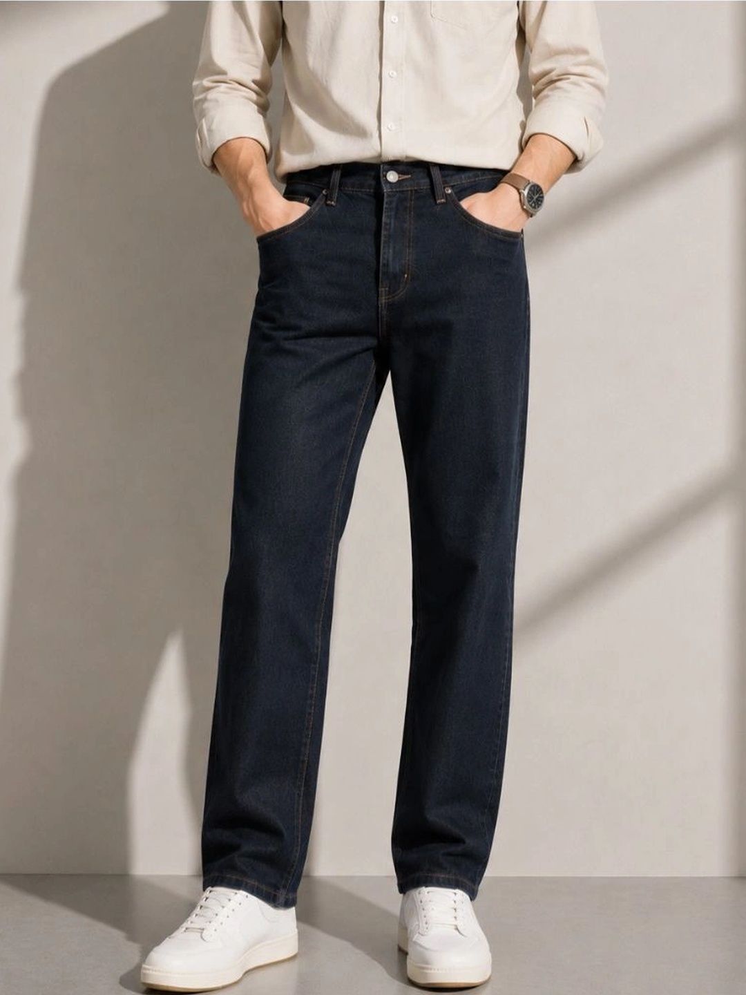 ZUSH Men Straight Fit Mid-Rise Stretchable Jeans