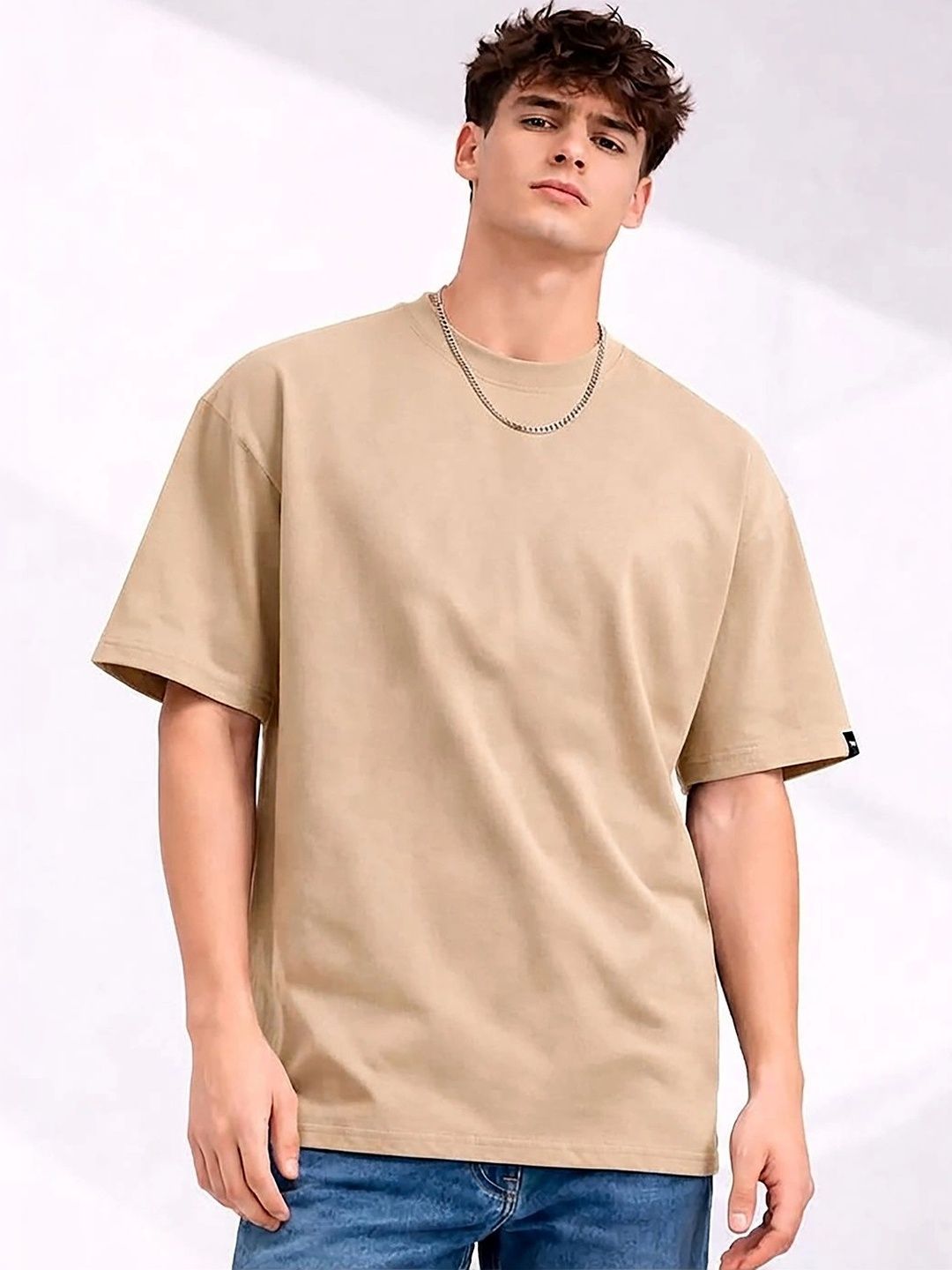 Mast & Harbour Men Floral Printed Drop-Shoulder Sleeves T-shirt