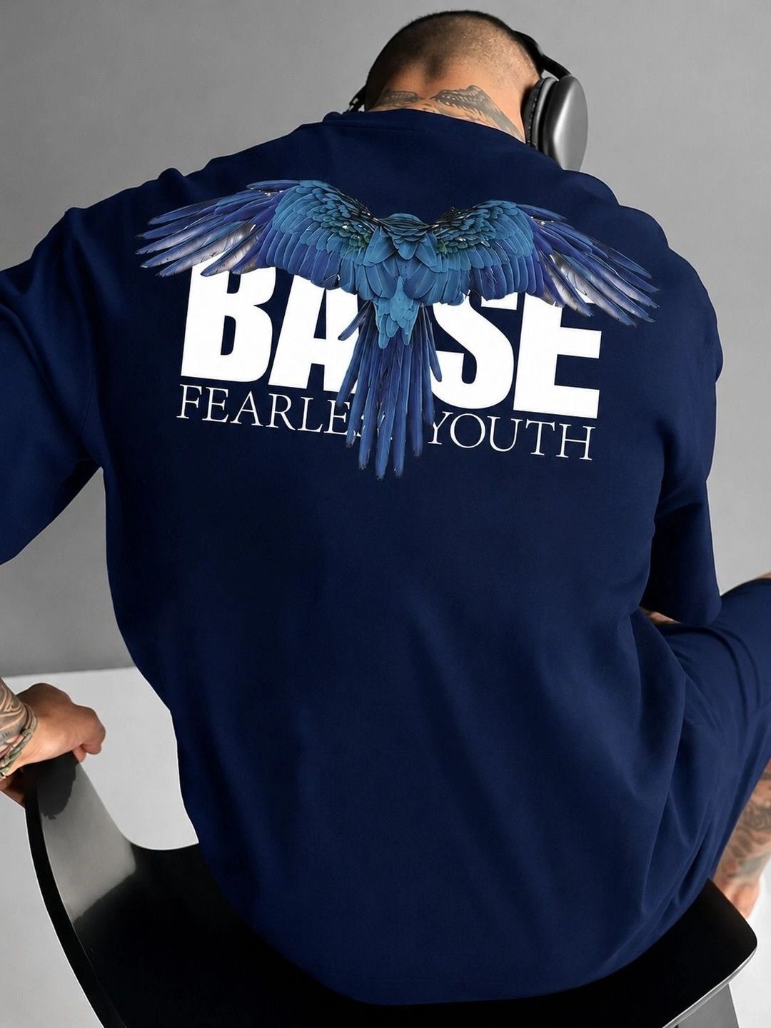 Moda Rapido Men Printed Drop-Shoulder Sleeves T-shirt