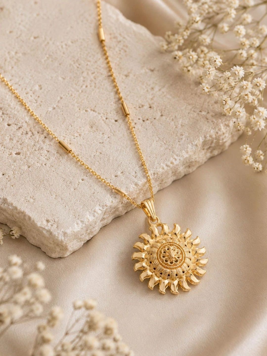 Dency Unisex Brass Gold-Plated Necklace
