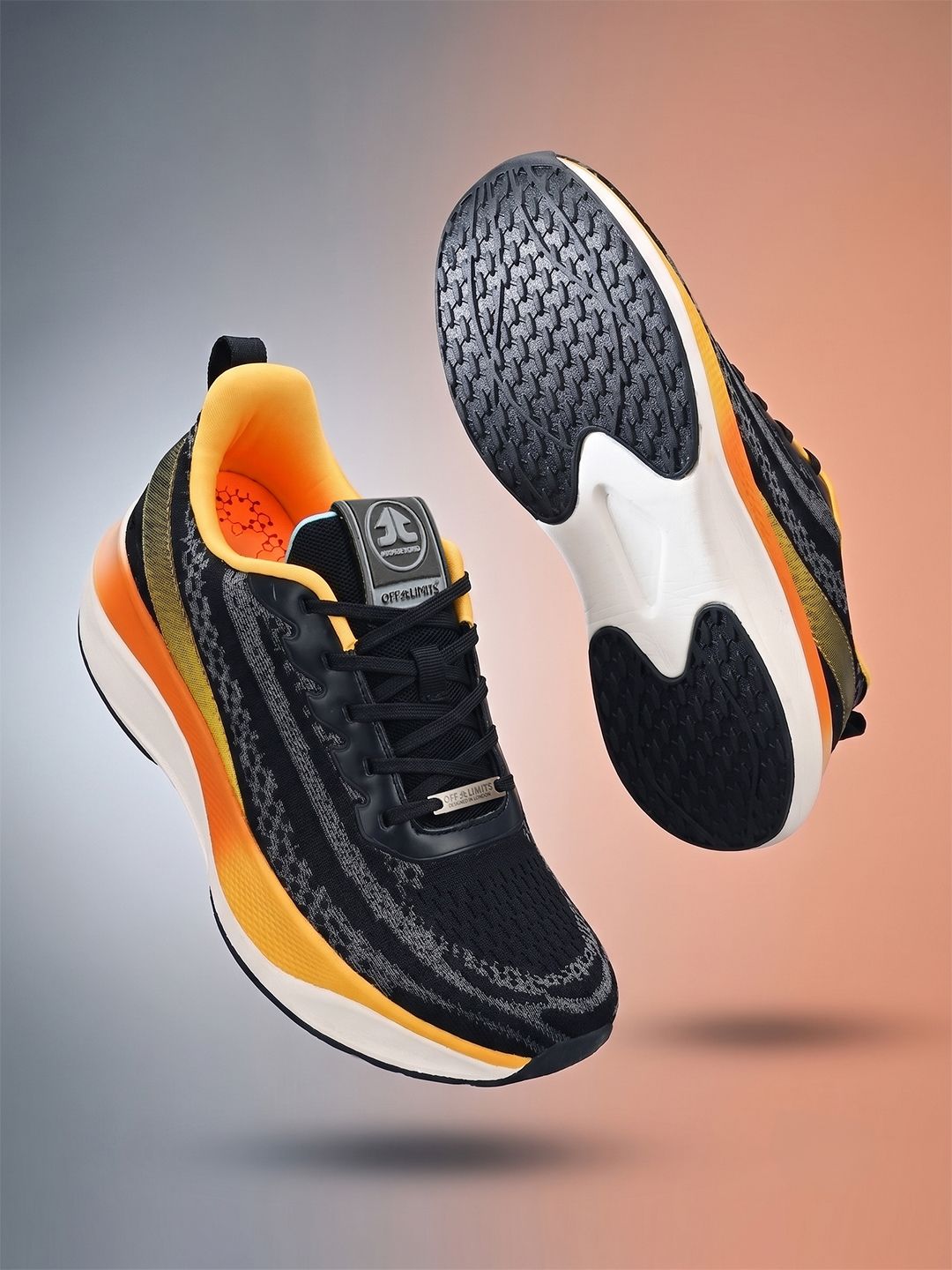 OFF LIMITS Neptune Black Mesh Running Shoes