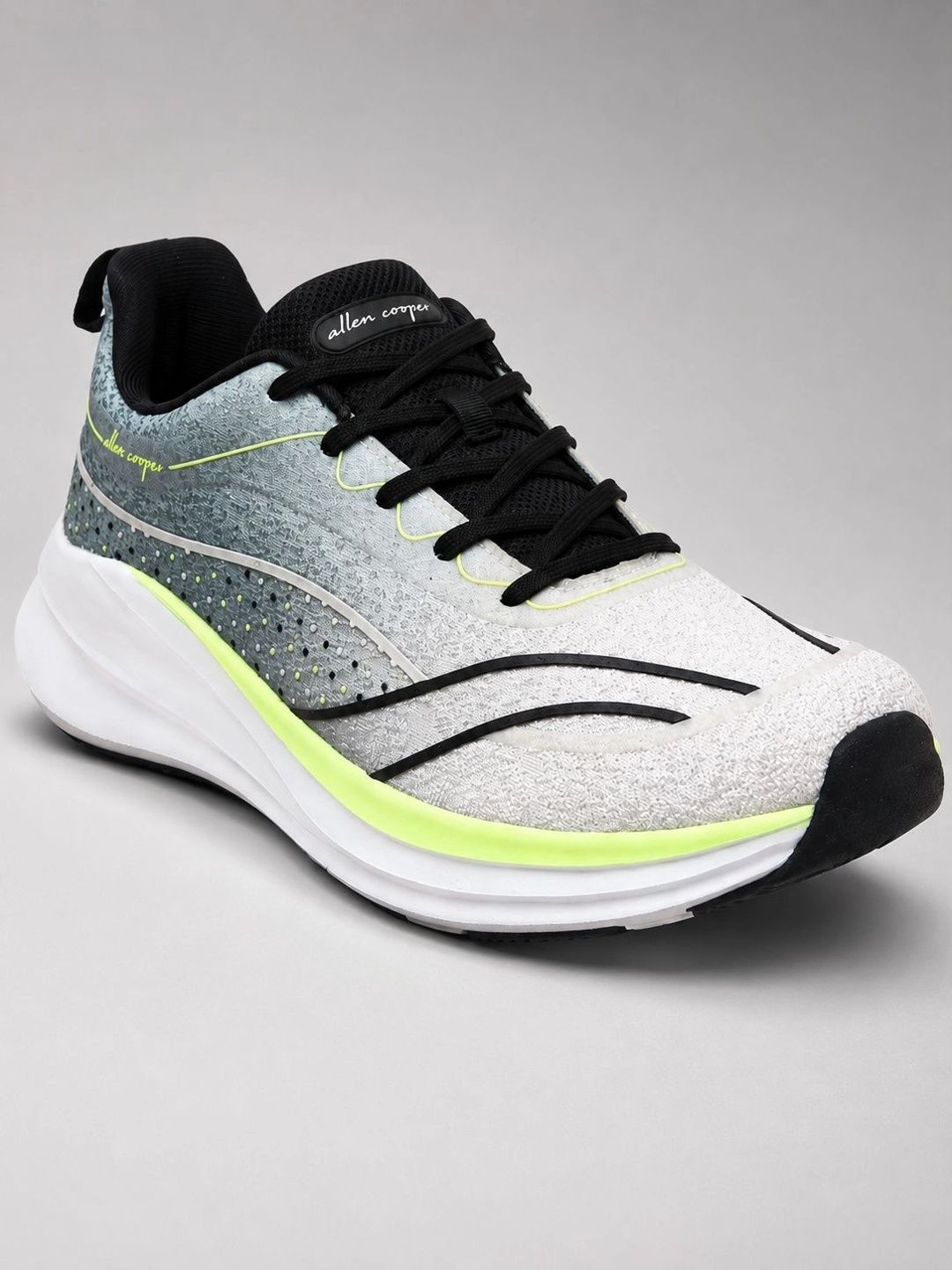 Allen Cooper Men Mesh Running Non-Marking Shoes