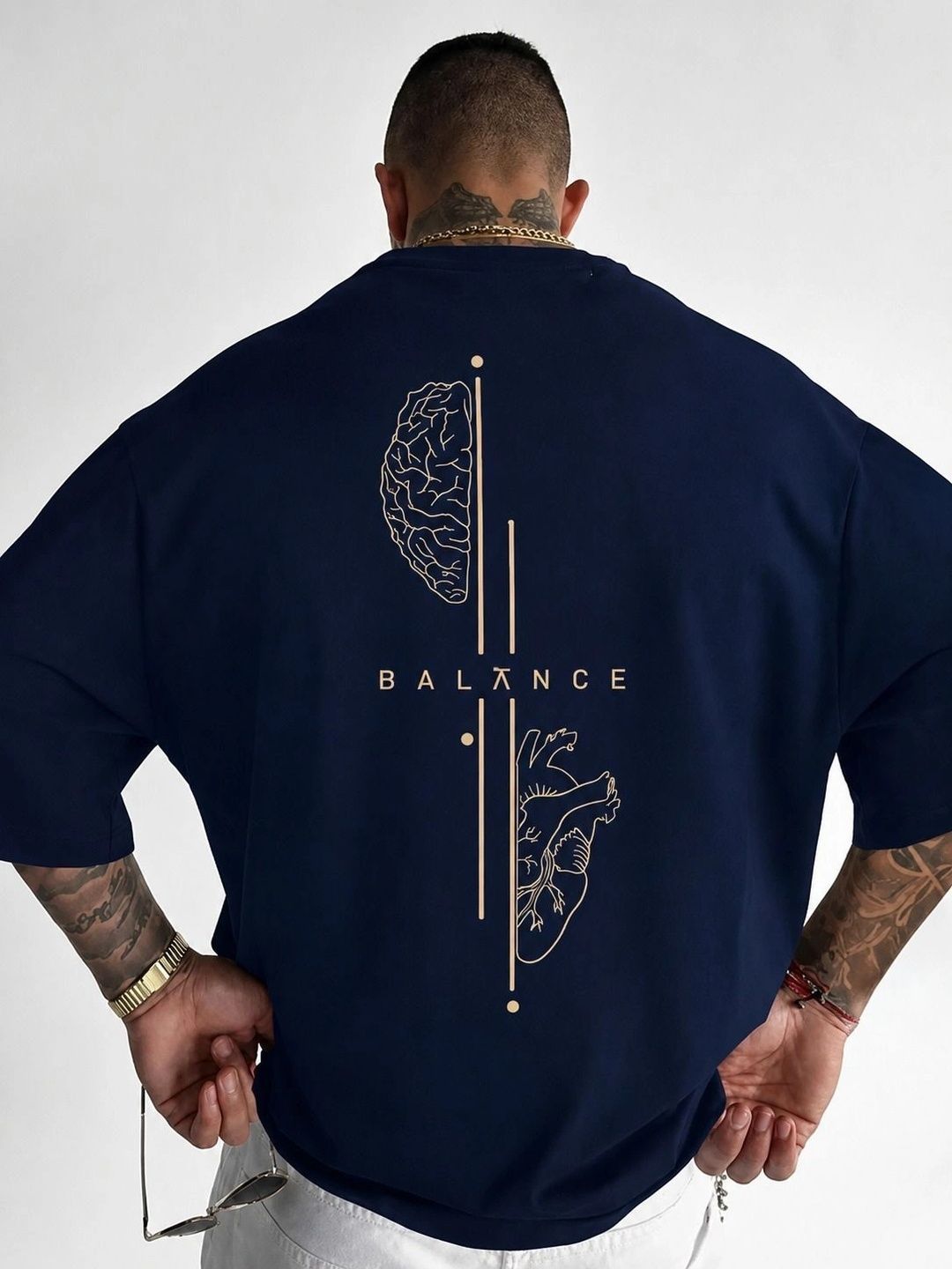 Moda Rapido Men Printed Drop-Shoulder Sleeves T-shirt
