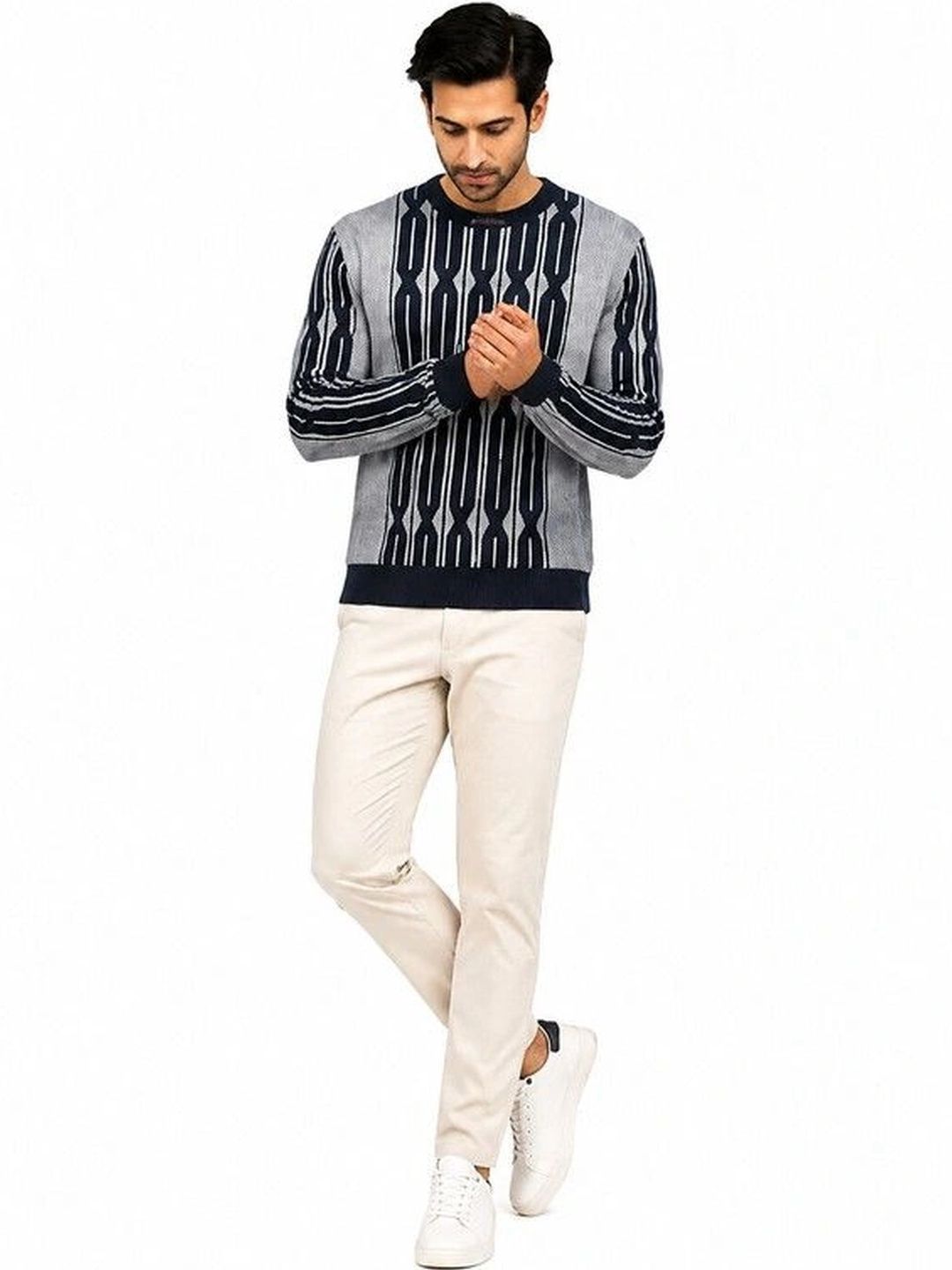 Grand Line Men Printed Pullover