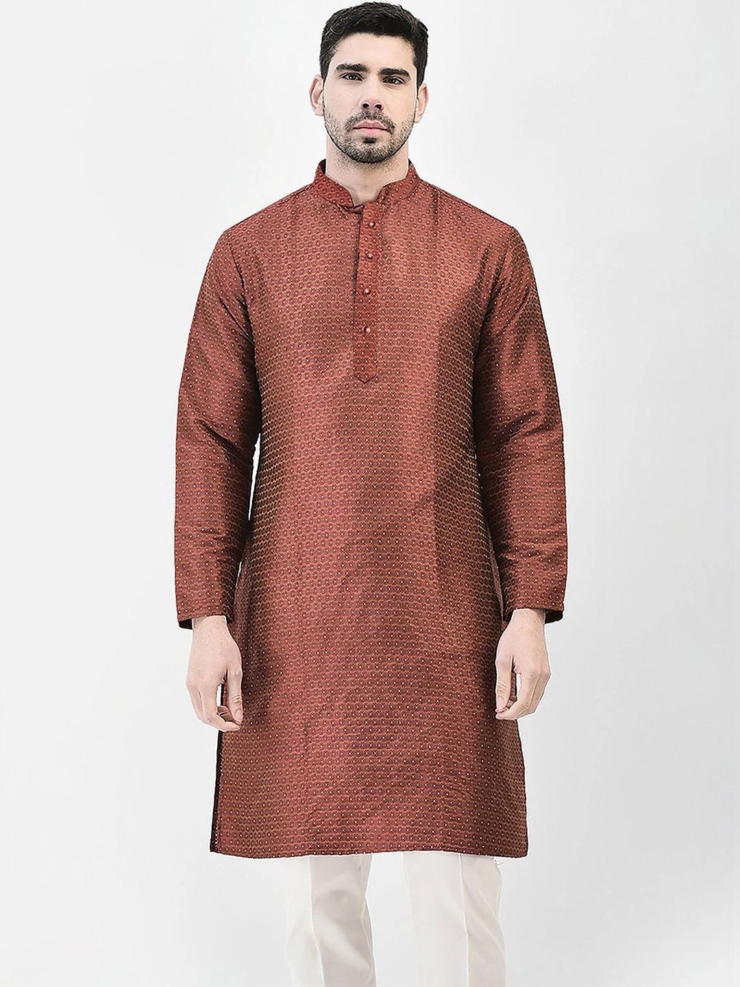 SG LEMAN Men Jacquard Kurta