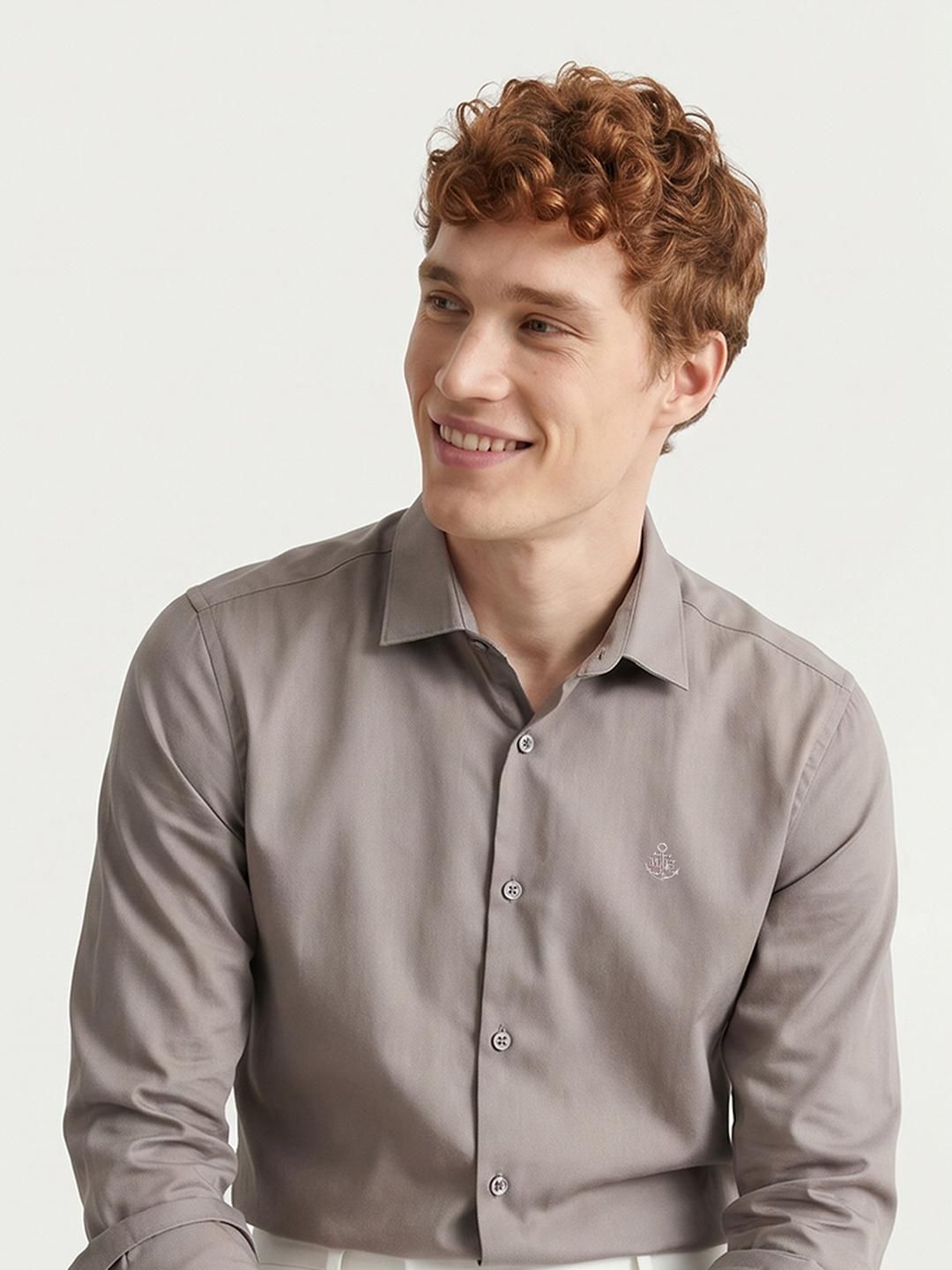 Mast & Harbour Easy Drape Grey Shirt