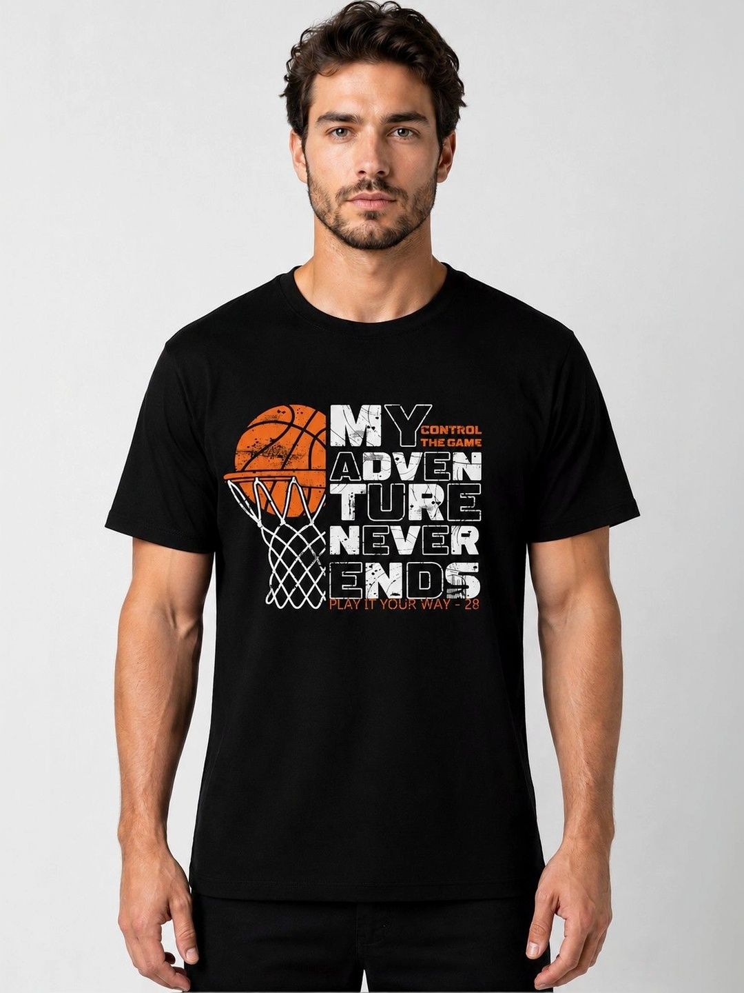 My Adventure Neverends Men Printed T-shirt
