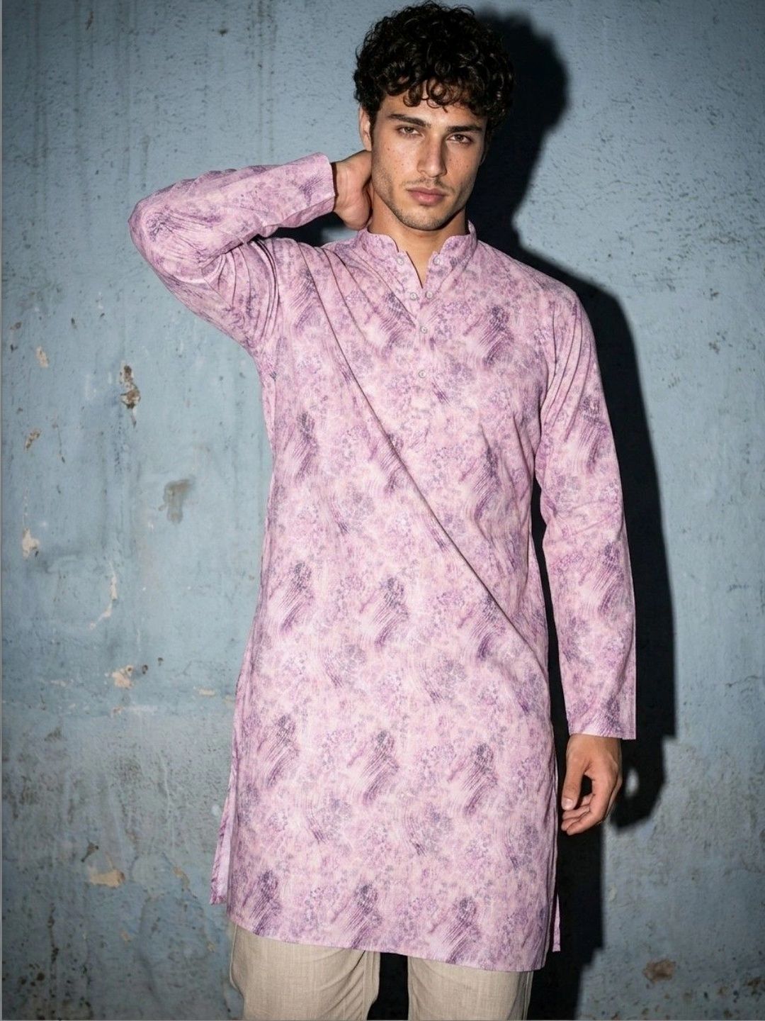 DRIP CHOWK Men Printed Jacquard Kurta