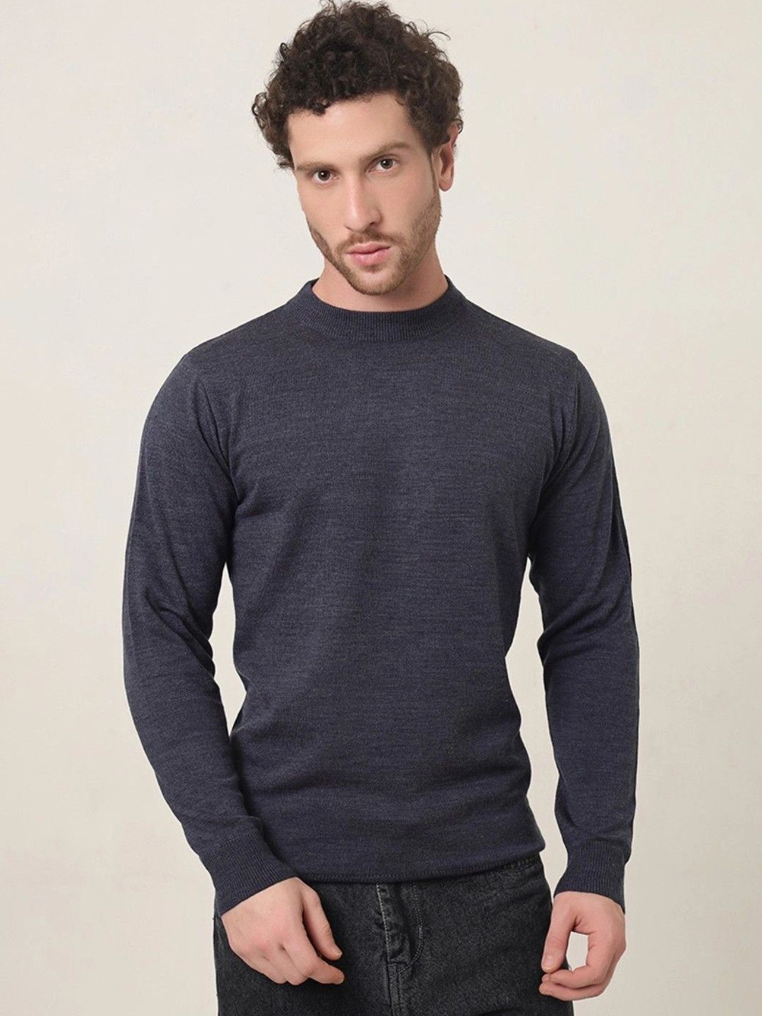WONBLUD Men Woollen Pullover