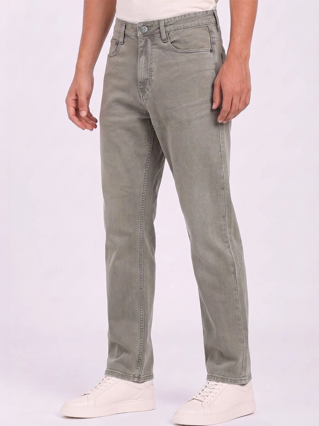 THUNDER JEANS Men Regular Fit Mid-Rise Stretchable Jeans