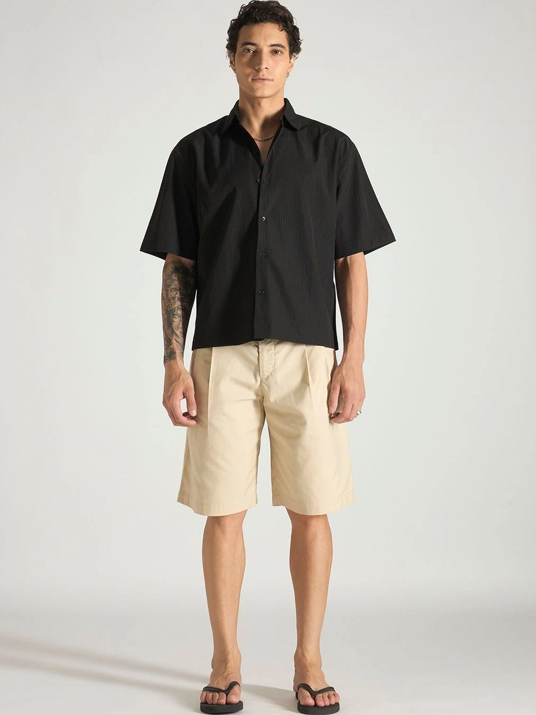 UNITED DENIM Men Premium Boxy Casual Shirt