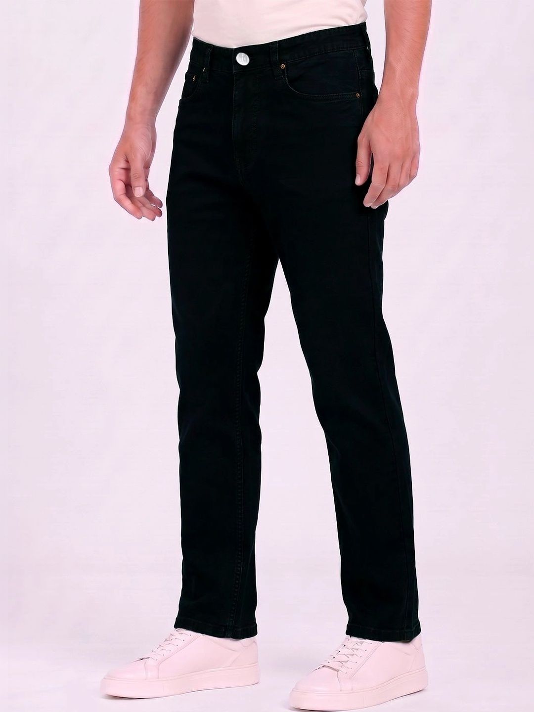 THUNDER JEANS Men Regular Fit Mid-Rise Stretchable Jeans