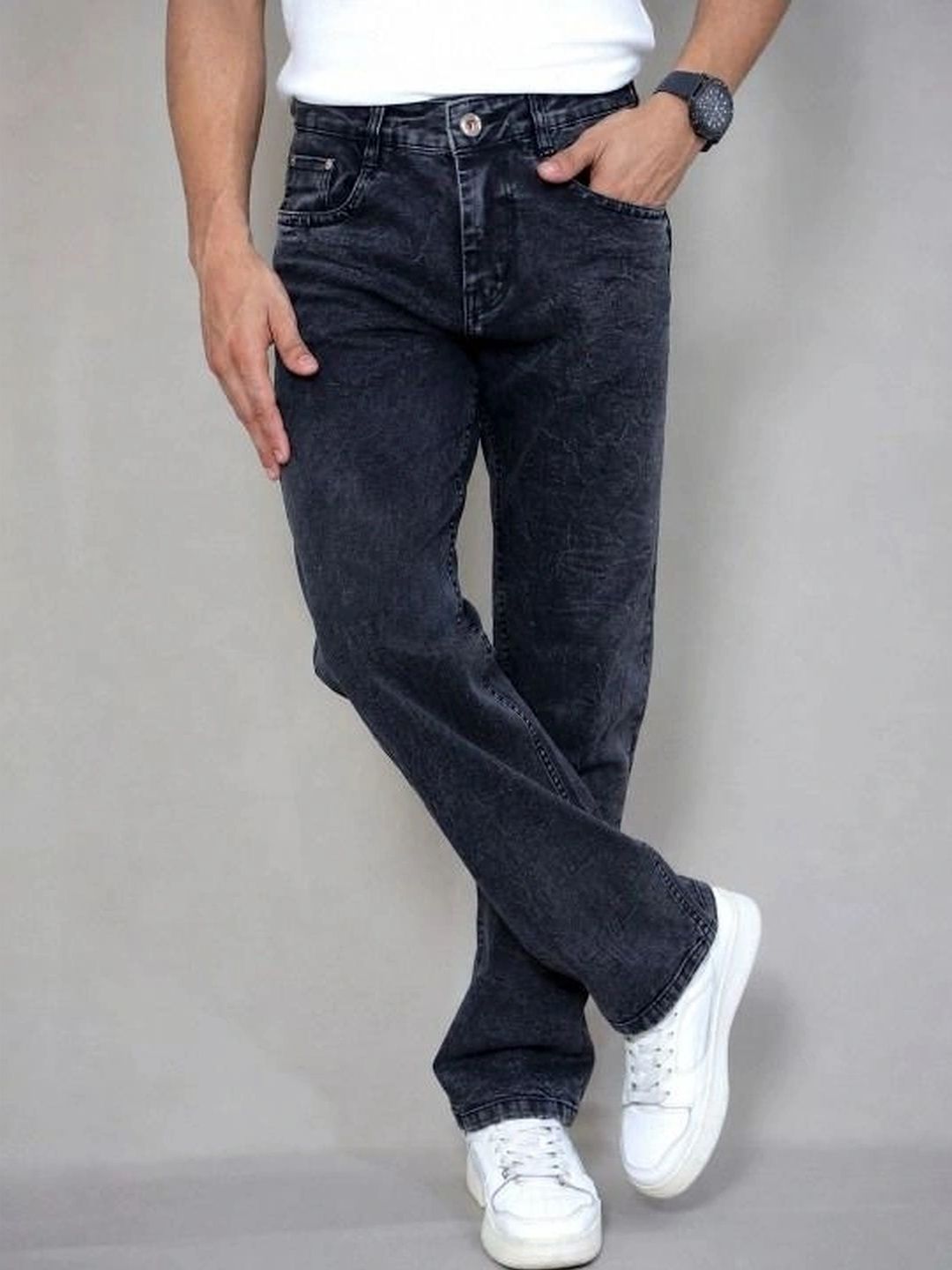 Moda Rapido Men Straight Fit Mid-Rise Light Fade Jeans