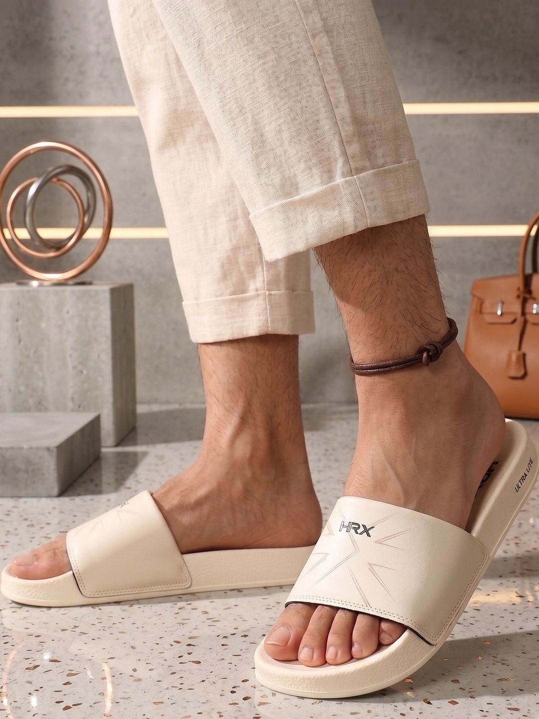 HRX by Hrithik Roshan Men Printed Sliders