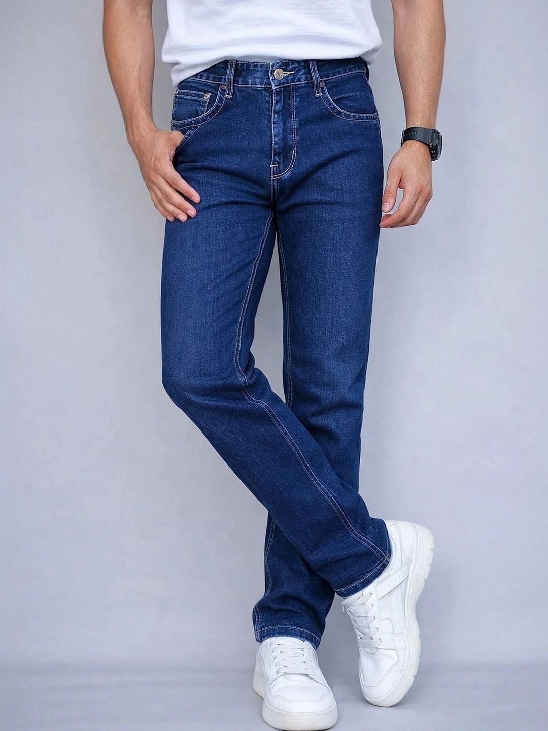 Moda Rapido Men Straight Fit Mid-Rise Light Fade Jeans