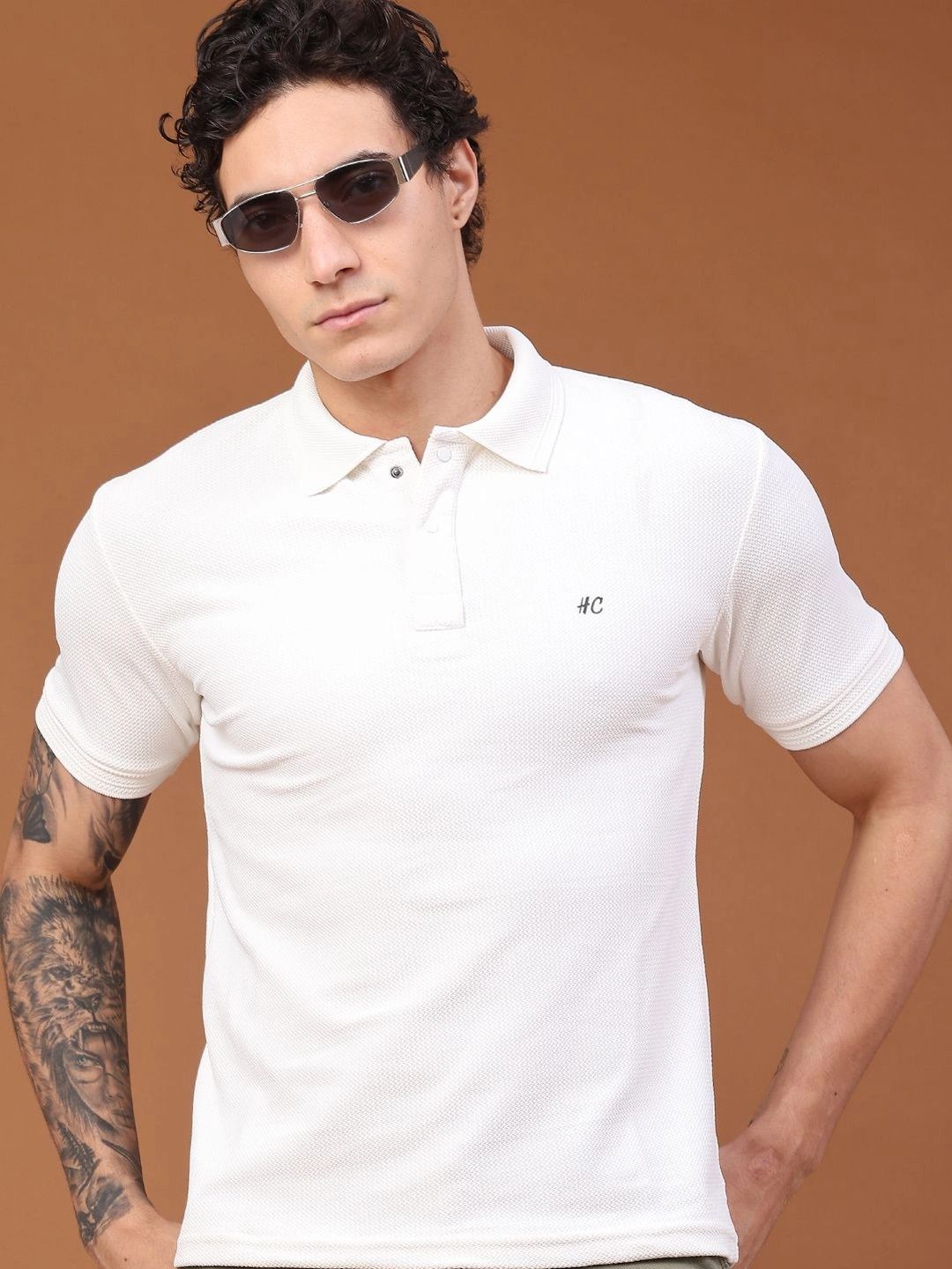 V-Mart Men Polo Collar Slim Fit T-shirt