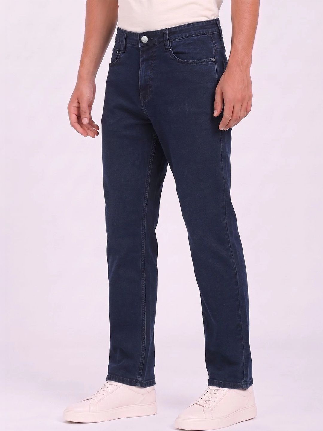 THUNDER JEANS Men Regular Fit Mid-Rise Stretchable Jeans