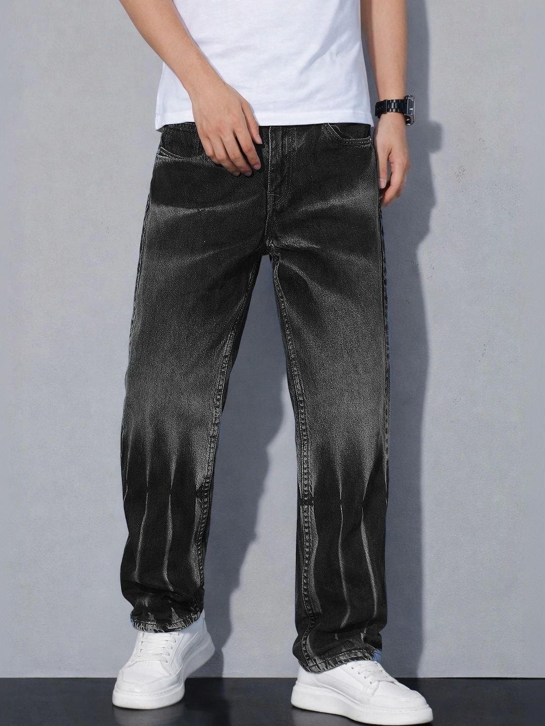 VERTICALS Men Straight Fit Mid-Rise Jeans